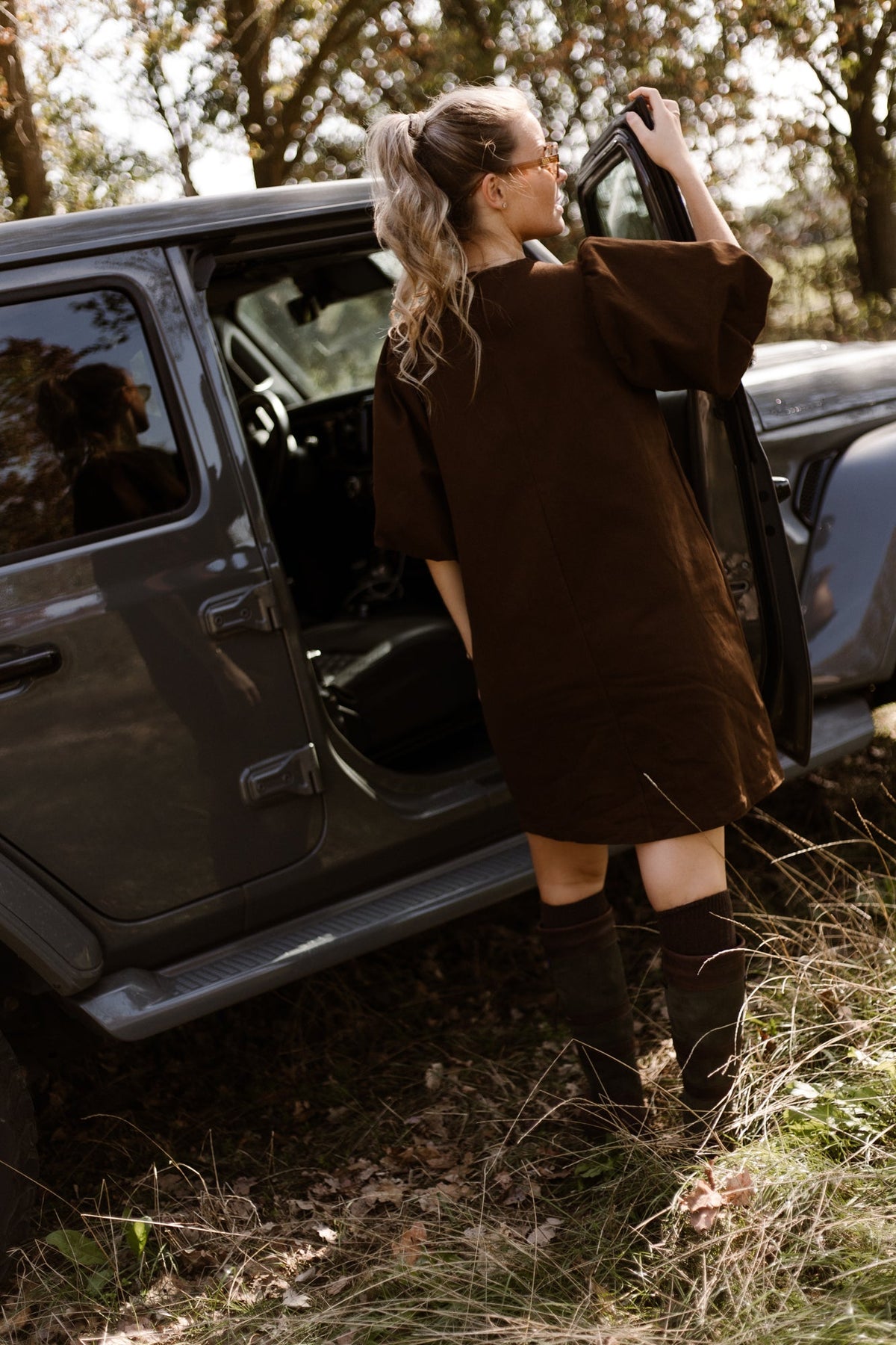 Mette Denim Dress Brown - Bij Keesje - Bij Keesje The Label - Jurk