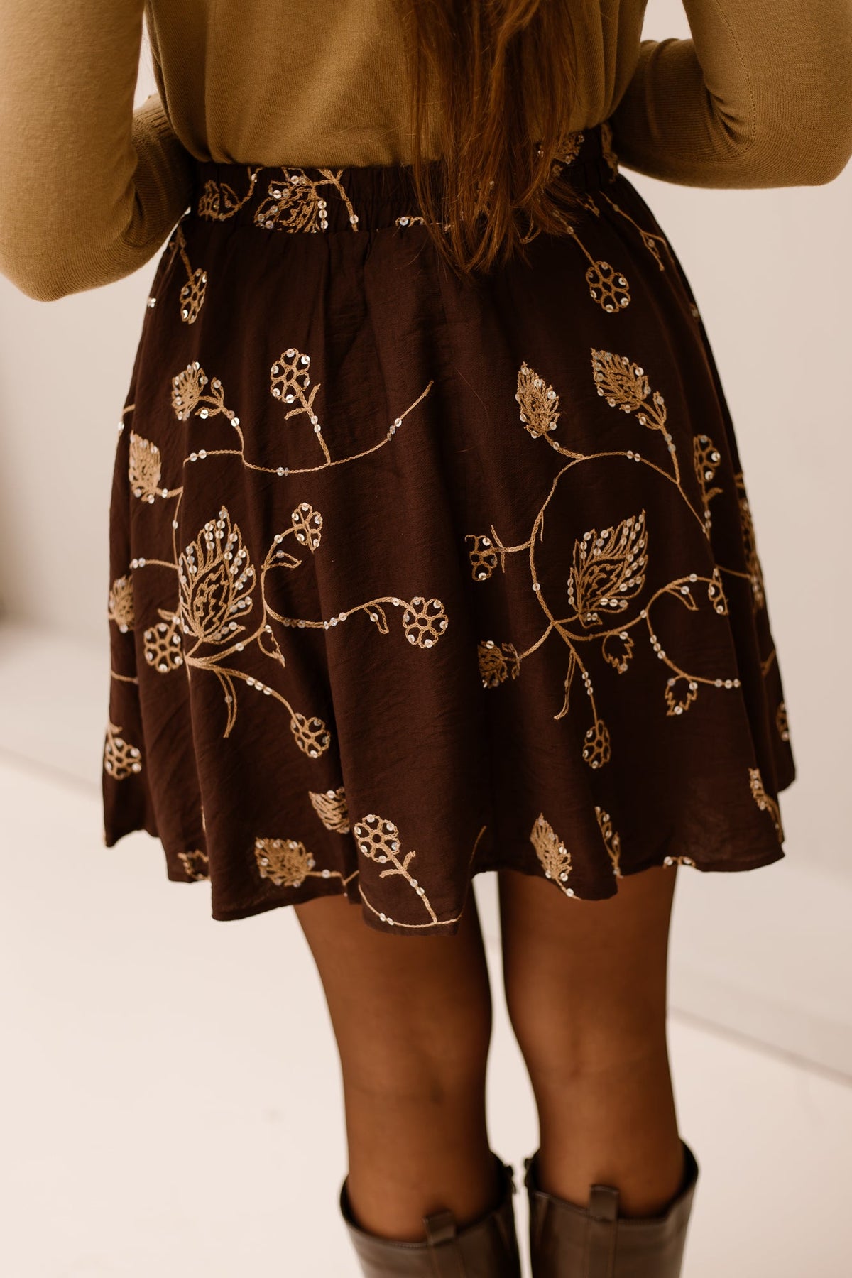 Miray skirt Mocha brown - Bij Keesje - FLURESK - Rok