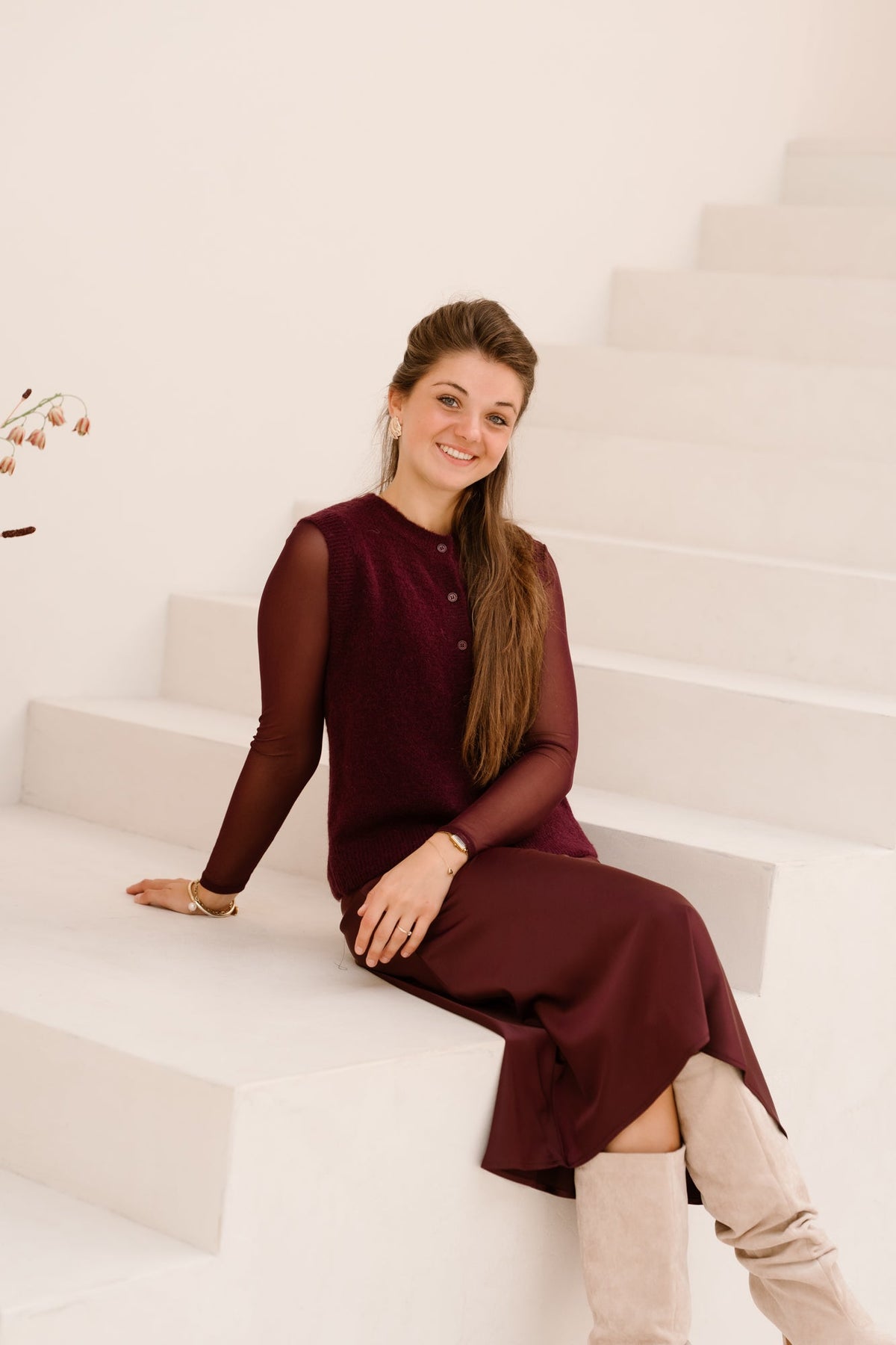 MSCHBondie Hope Vest Potent Purple - Bij Keesje - MSCH Copenhagen - Trui