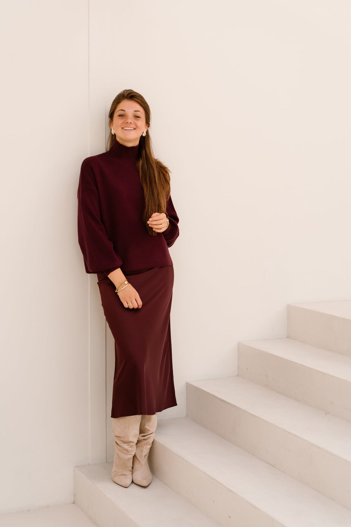 MSCHMercy East M Pullover Potent Purple - Bij Keesje - MSCH Copenhagen - Trui