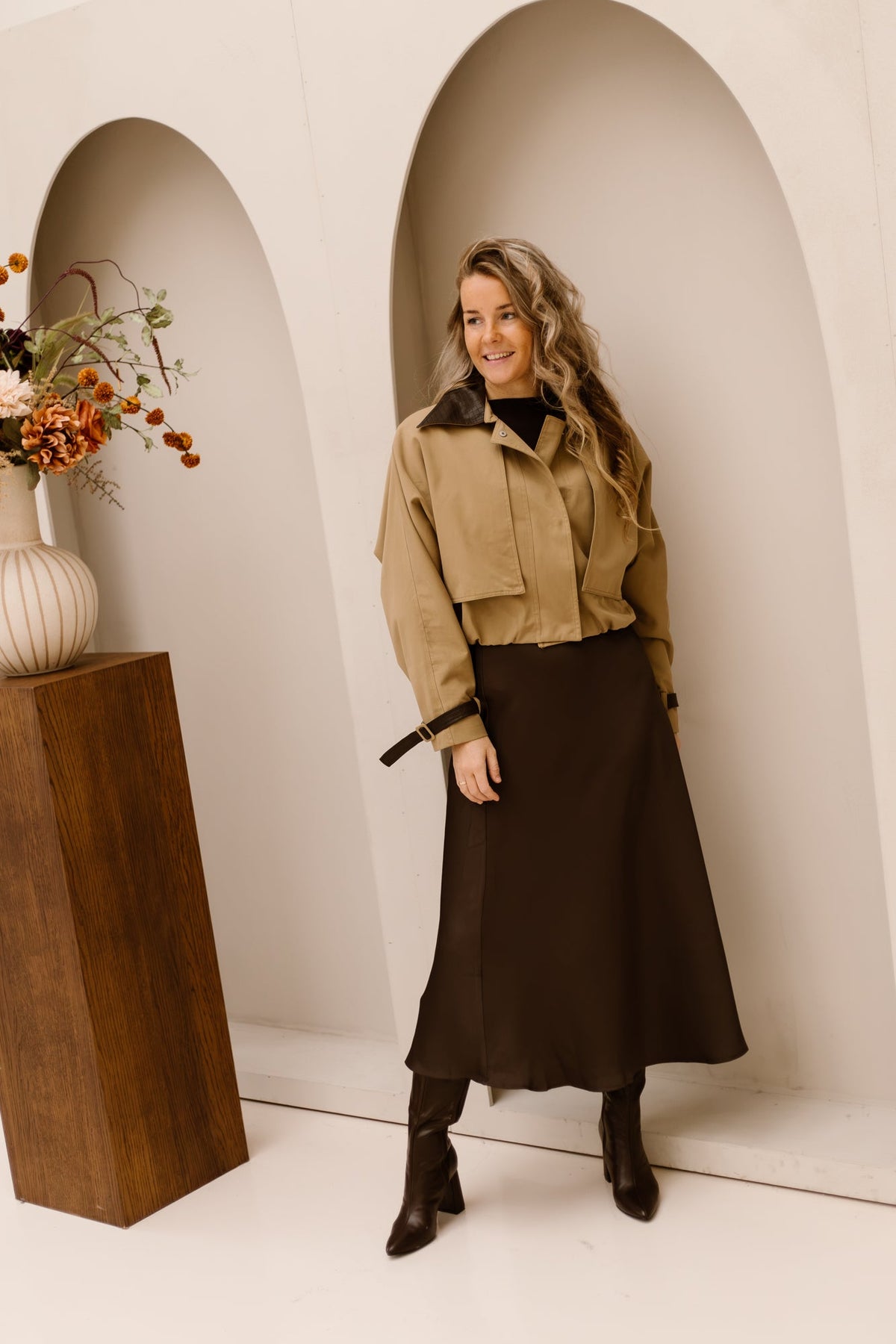 Nanet jacket taupe - Bij Keesje - Bij Keesje - Jas