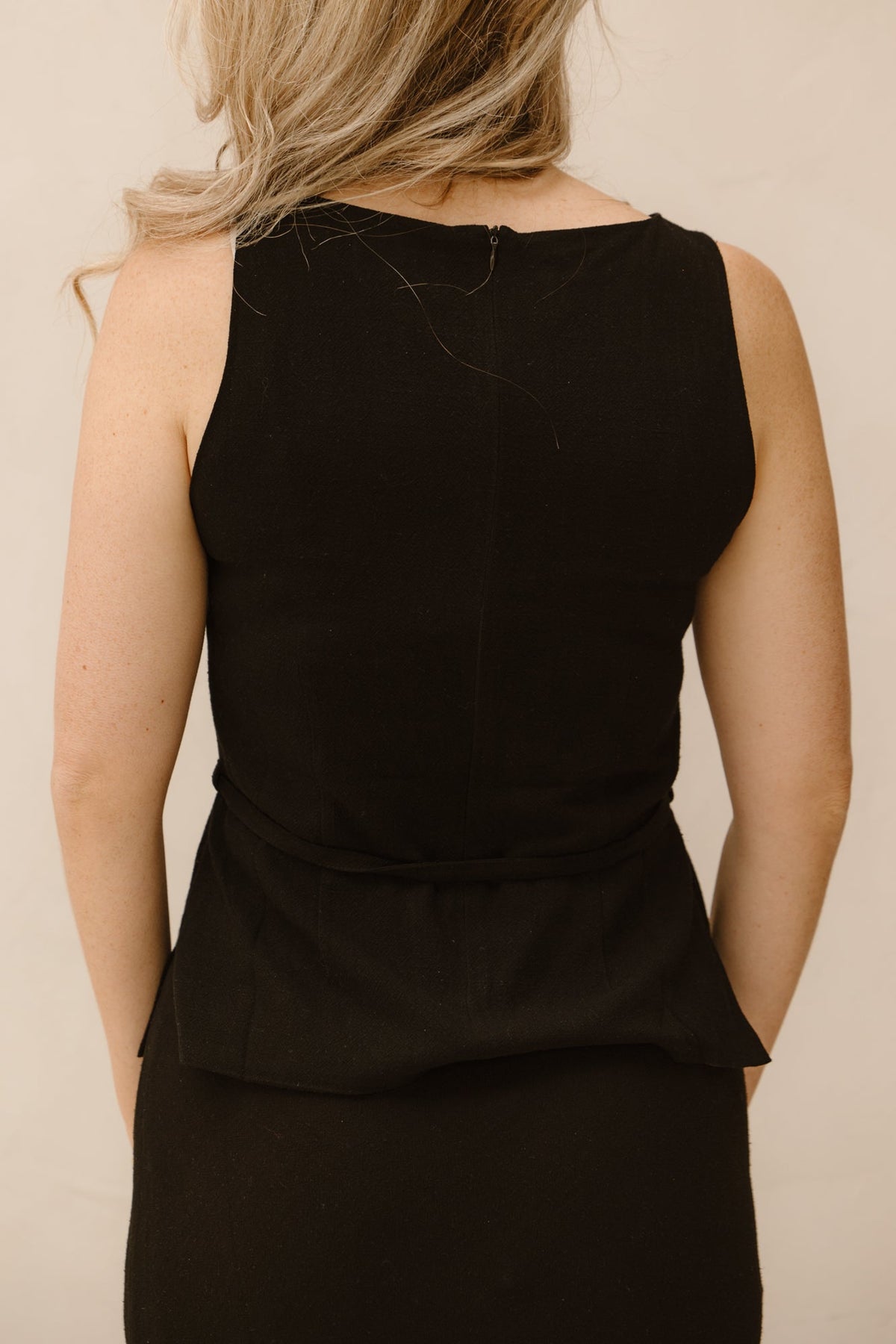 Nassa linen top black - Bij Keesje - Neo Noir