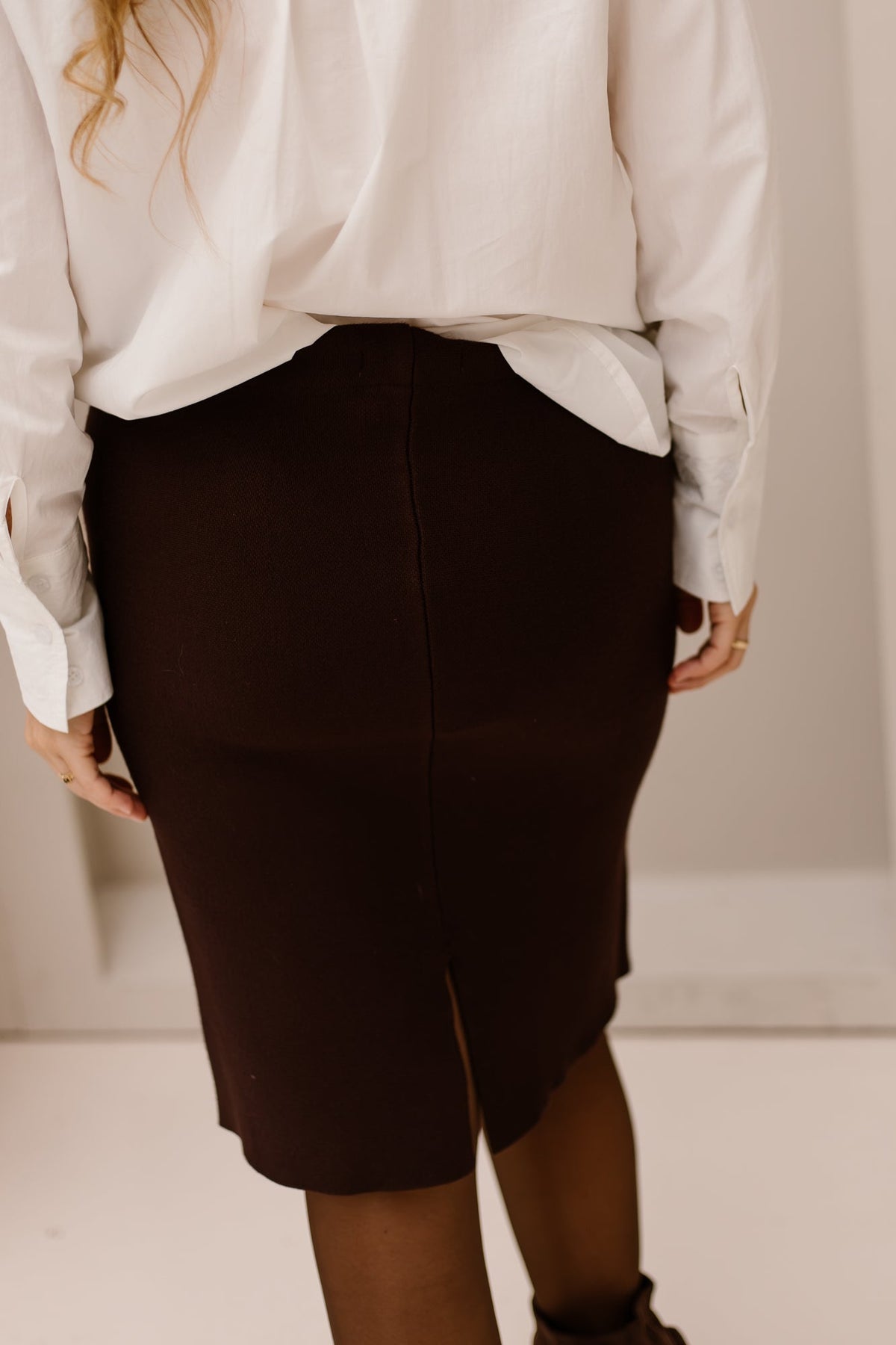 Nena Bodycon skirt brown - Bij Keesje - Bij Keesje - Rok