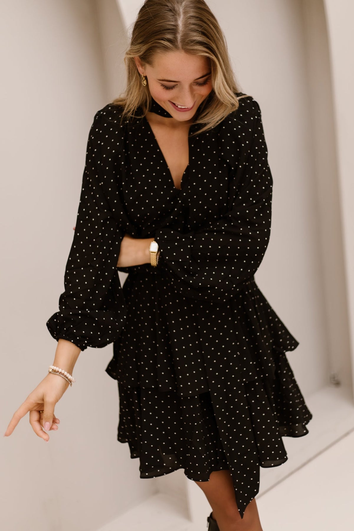 Niellie Dot dress black - Bij Keesje - Neo Noir - Jurk