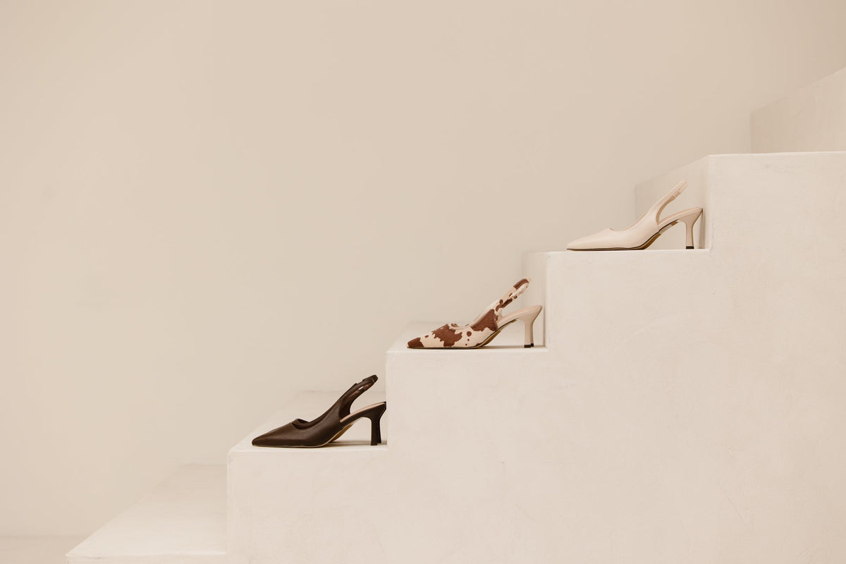 Noémi slingback heel cowprint - Bij Keesje - Bij Keesje