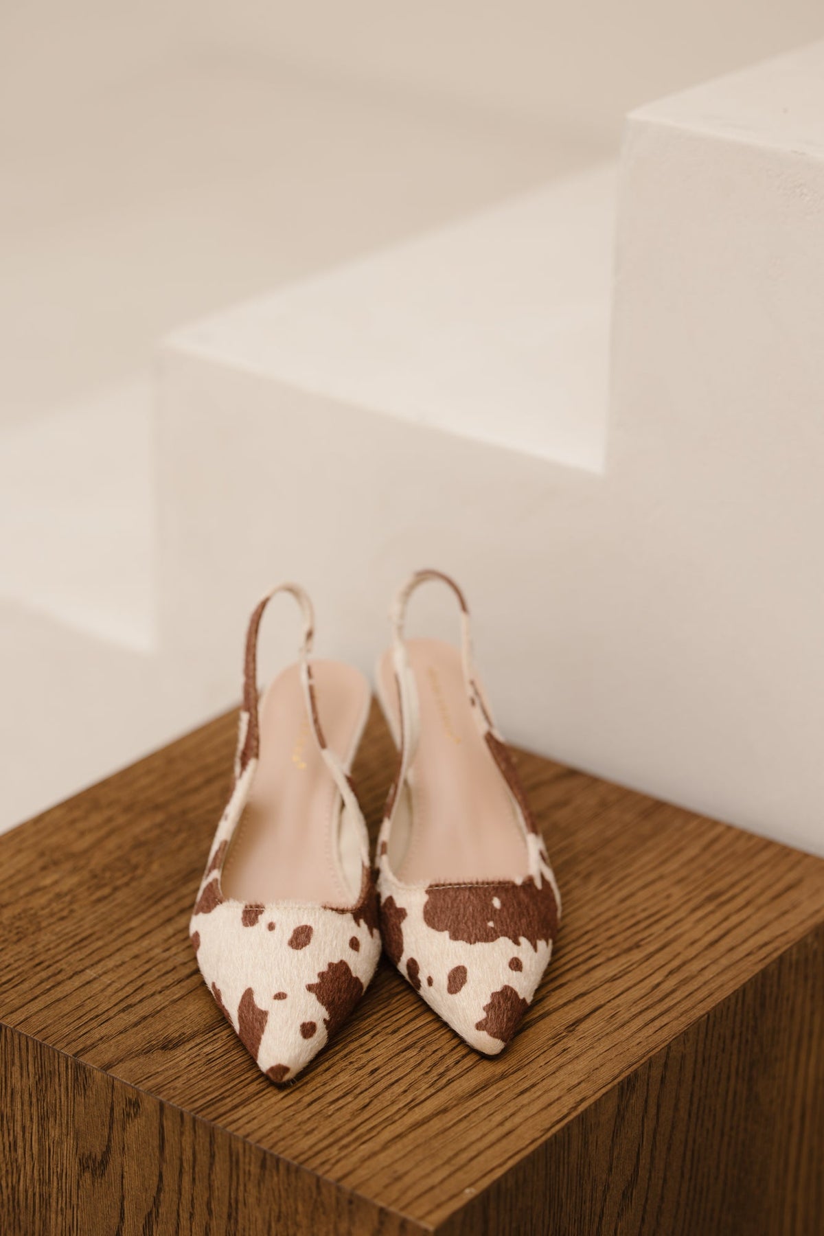 Noémi slingback heel cowprint - Bij Keesje - Bij Keesje