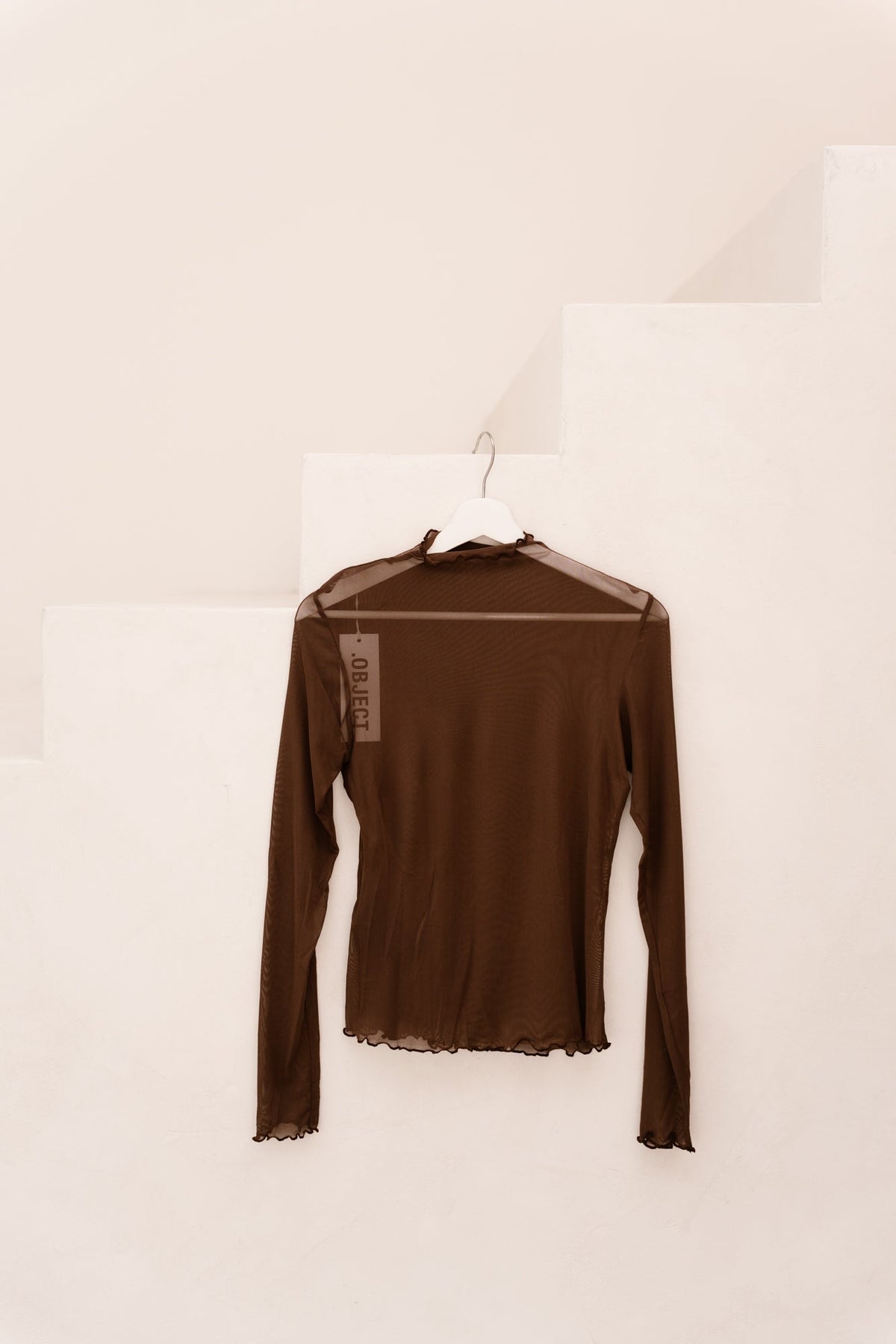 Objnela mesh top seal brown - Bij Keesje - Object - Top