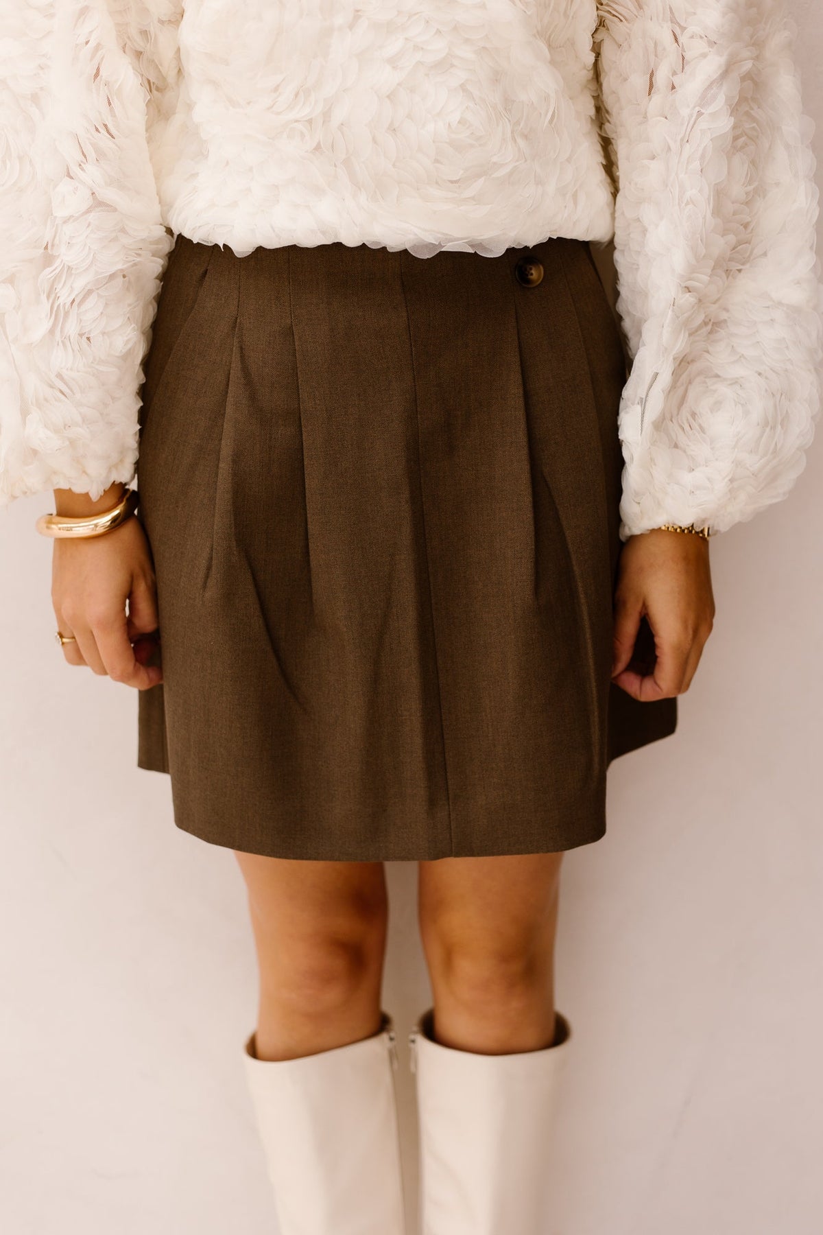PrestanCC Skirt Walnut - Bij Keesje - Co'couture - Rok