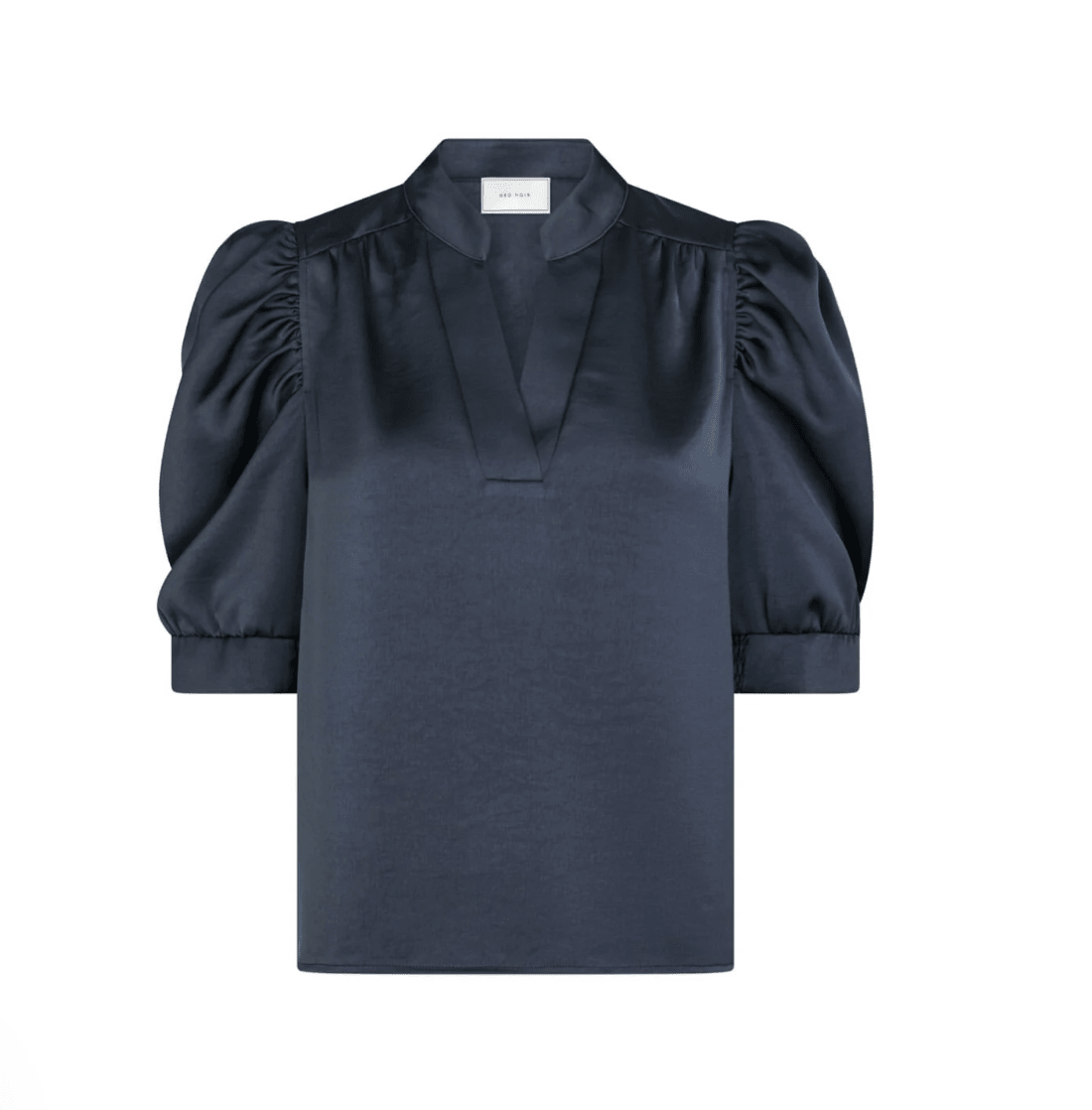 Roella heavy sateen blouse midnight blue - Bij Keesje - Neo Noir - Blouse