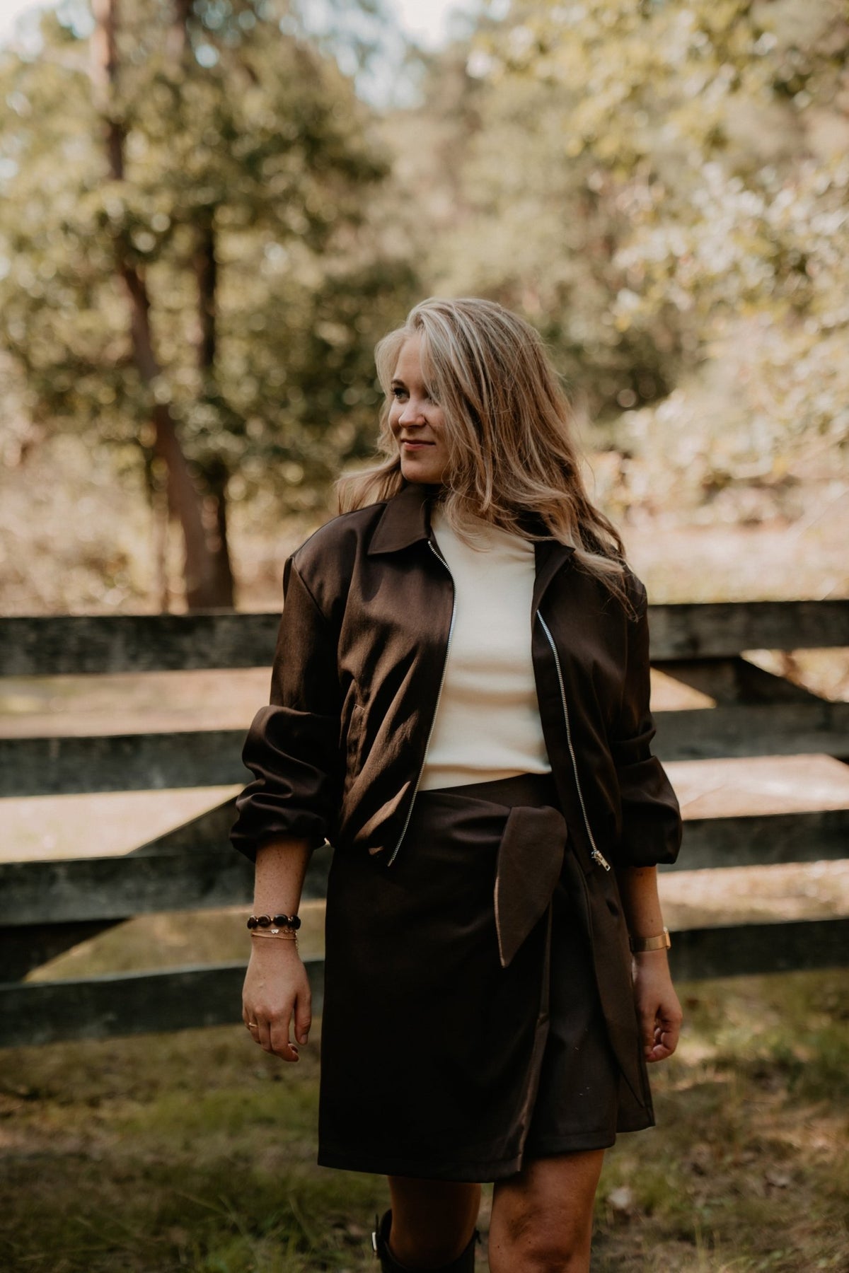 Simone Skirt Brown - Bij Keesje - Bij Keesje The Label - Rok