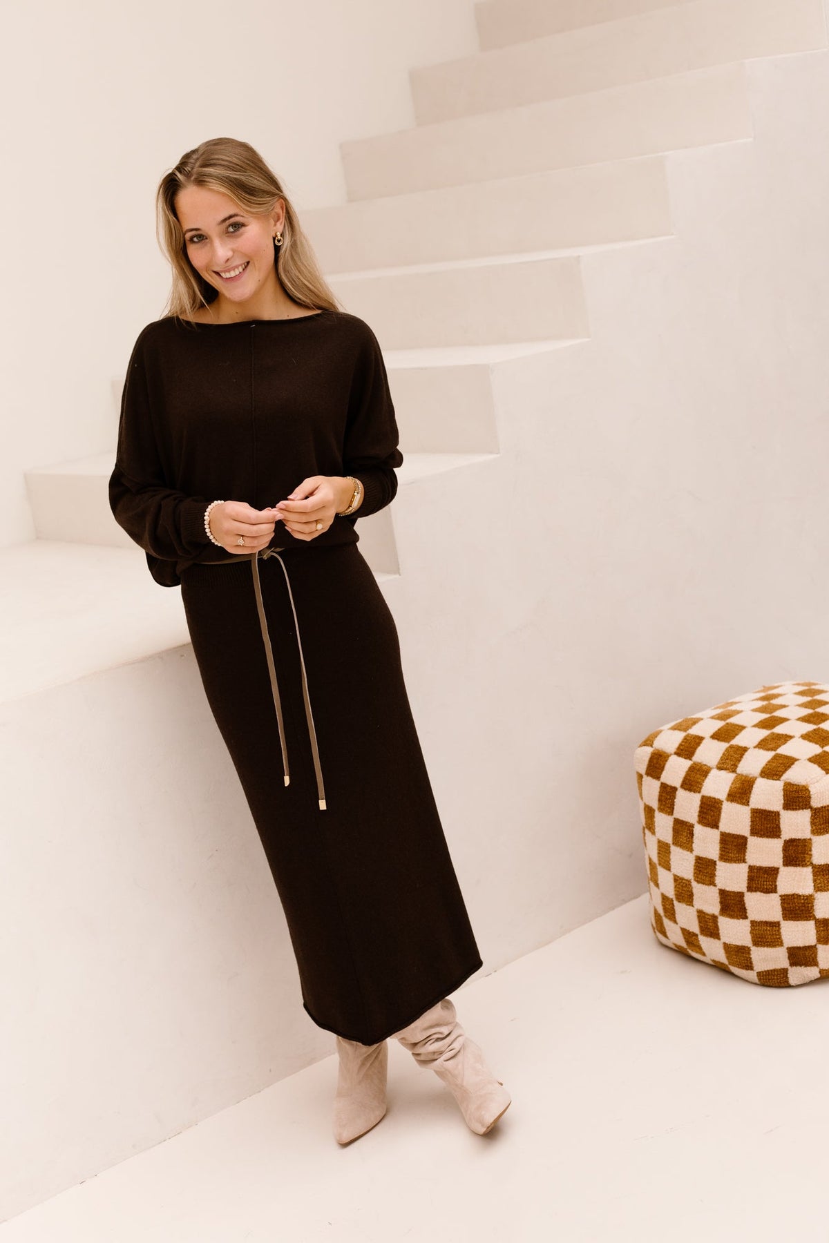 Sissi Skirt Dark Brown - Bij Keesje - Teatro - Rok