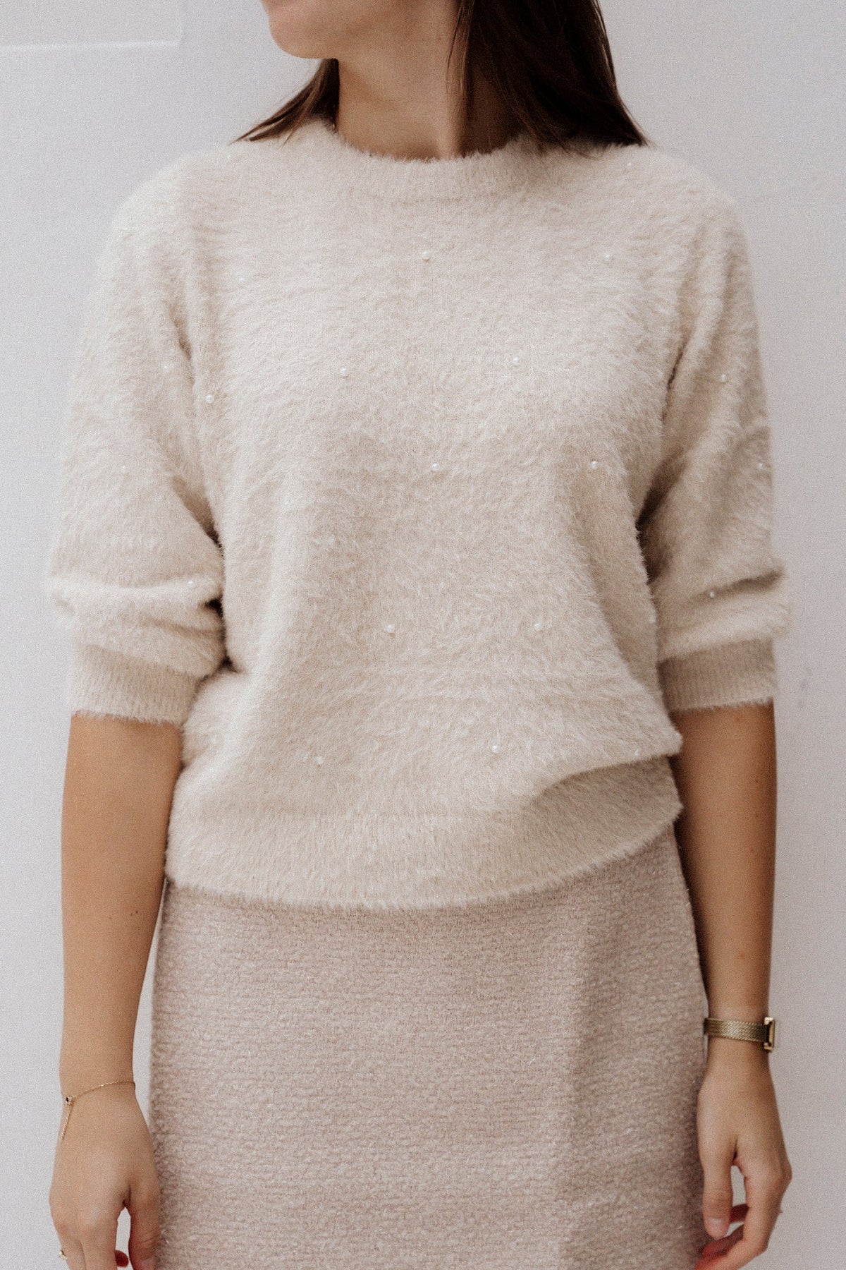 SL Knit Top Sand 26520 - Bij Keesje - Smashed Lemon - Top