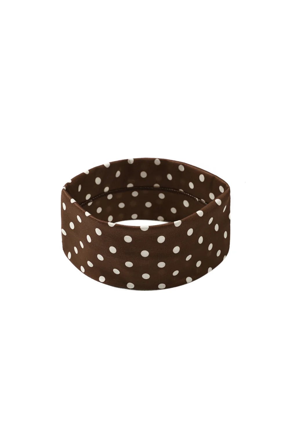 Stretch Haarband Dot Brown/White - Bij Keesje - Bij Keesje - Haarband