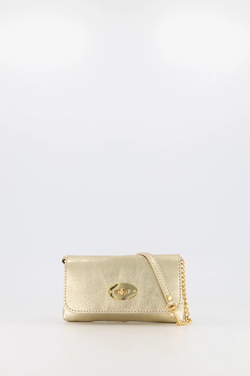 Tas Finley leer goud - Bij Keesje - Bij Keesje