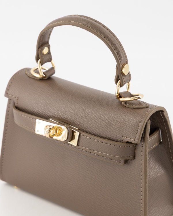 Tas Grace leer taupe - Bij Keesje - Bij Keesje - Tas