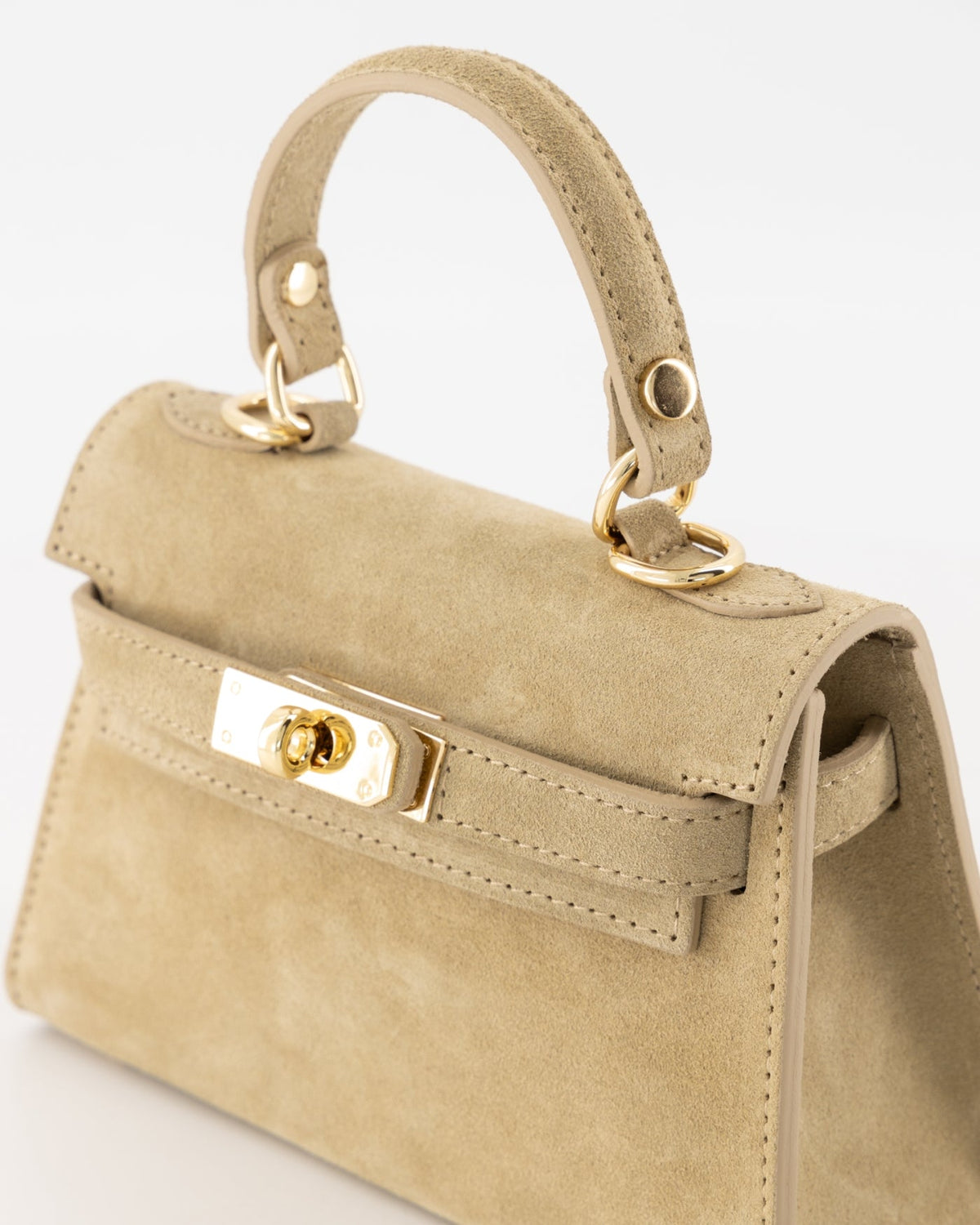 Tas Grace suede sand - Bij Keesje - Bij Keesje - tas