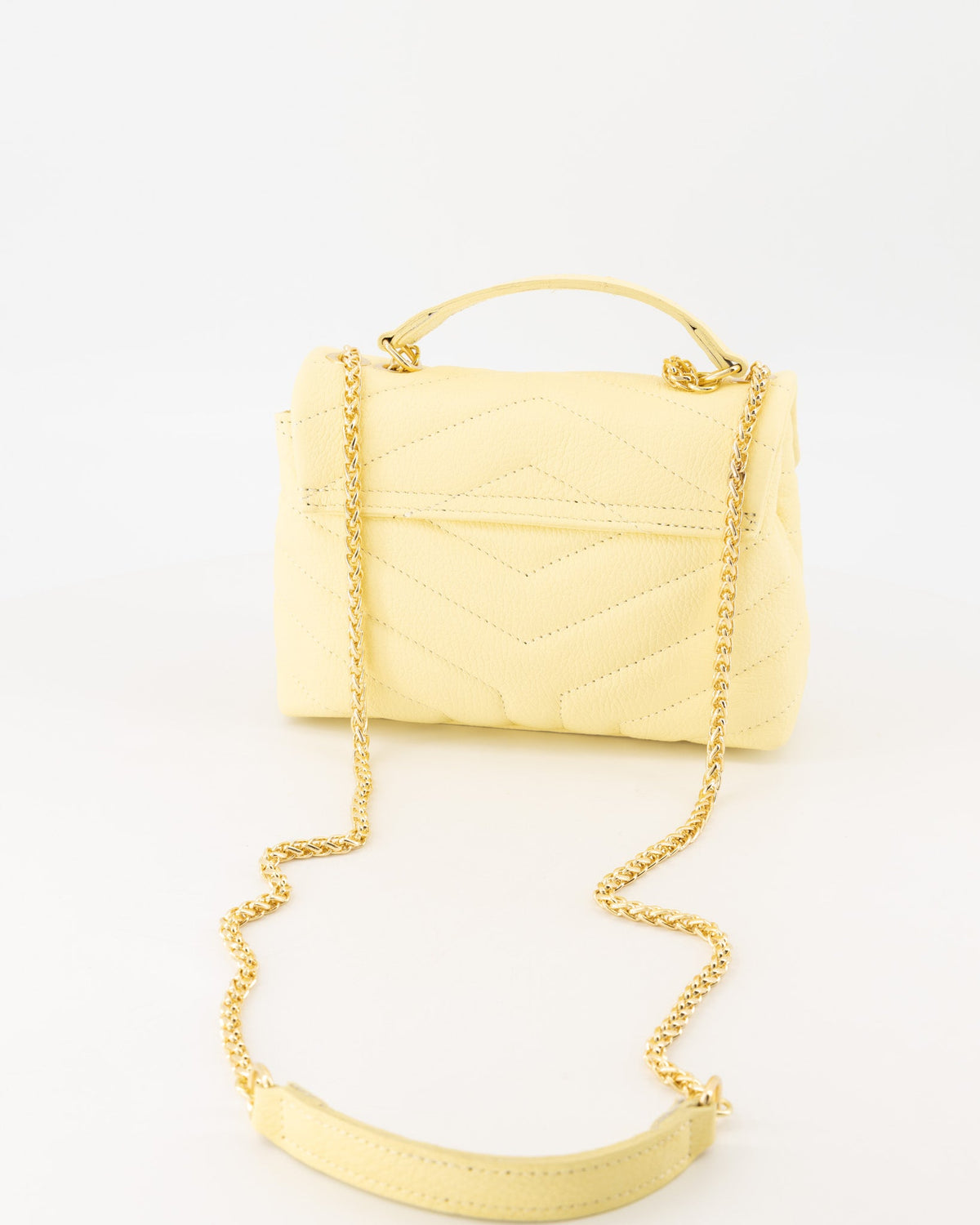 Tas Klaver leer butter yellow - Bij Keesje - Bij Keesje -