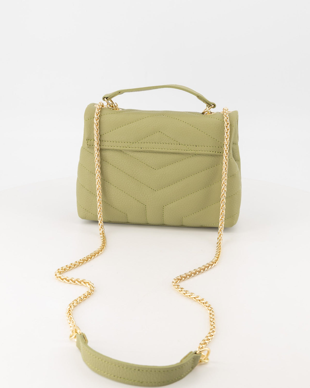 Tas Klaver leer moss green - Bij Keesje - Bij Keesje -