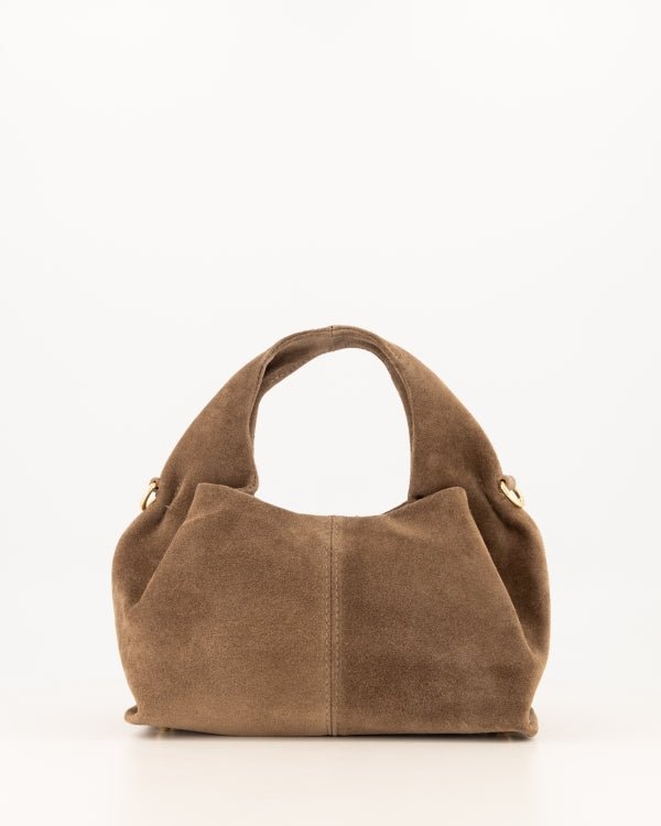 Tas Polly suede taupe - Bij Keesje - Bij Keesje - Tas