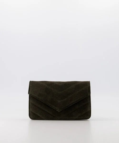 Tas Roos suede military green - Bij Keesje - Bij Keesje