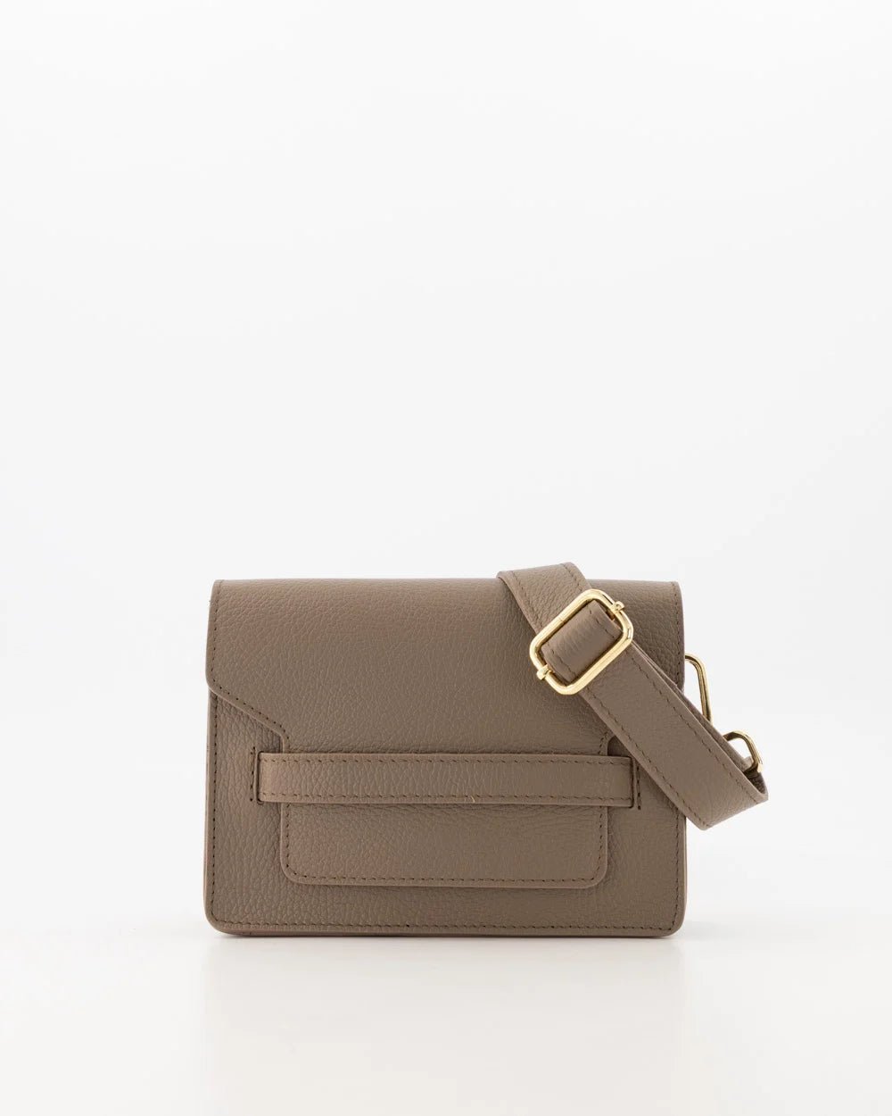 Tas Senna leer taupe - Bij Keesje - Bij Keesje