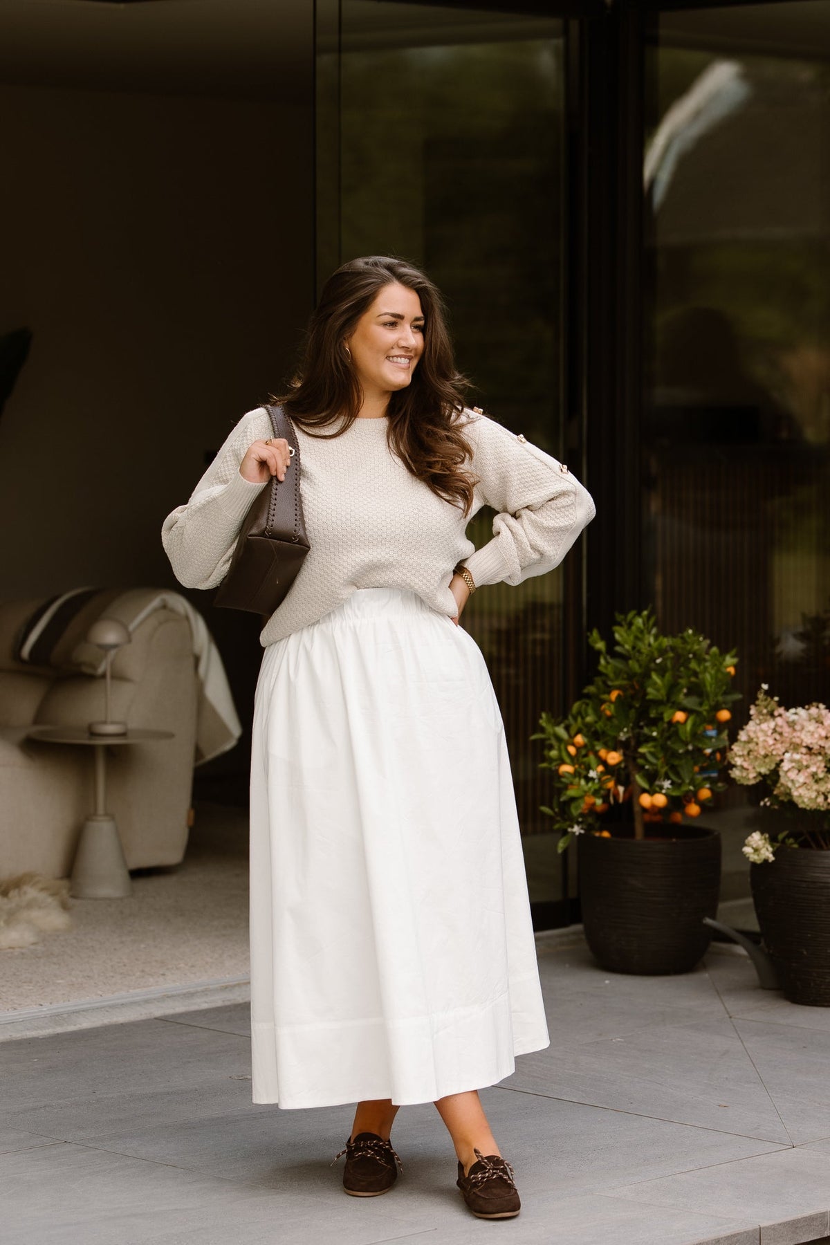 Teagan Knitting Sweater Sand - Bij Keesje - G-maxx - sweater