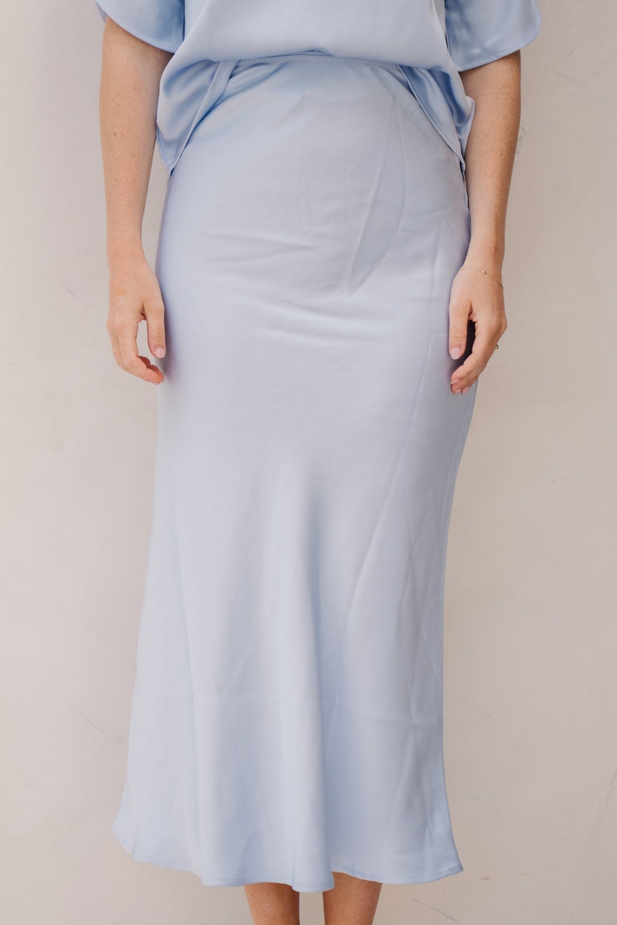 Vicky heavy sateen light blue - Bij Keesje - Neo Noir - rok
