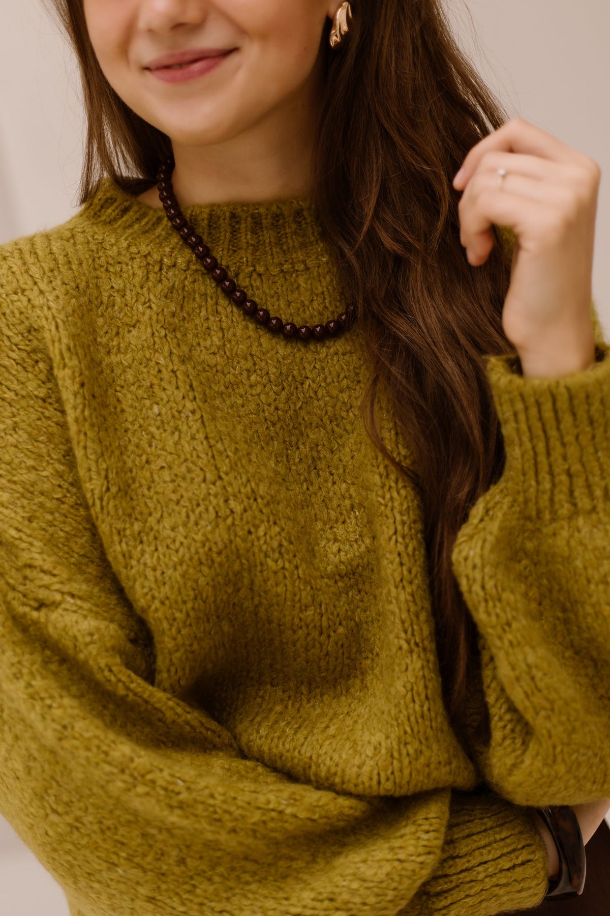 Wendy sweater mosgroen - Bij Keesje - Bij Keesje - Trui
