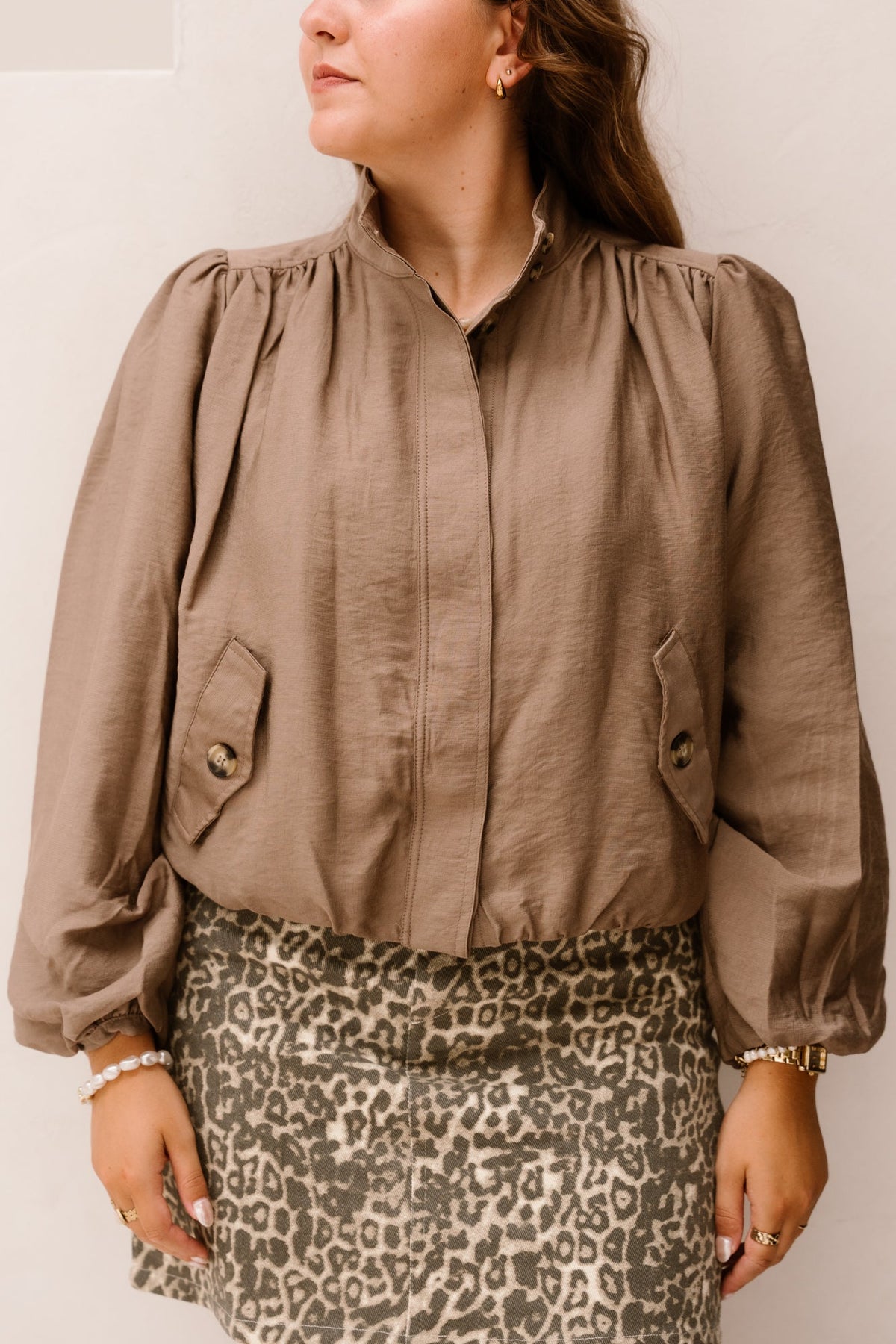 Yasfeline LS Jacket Wood Ash - Bij Keesje - Y.A.S - Jas