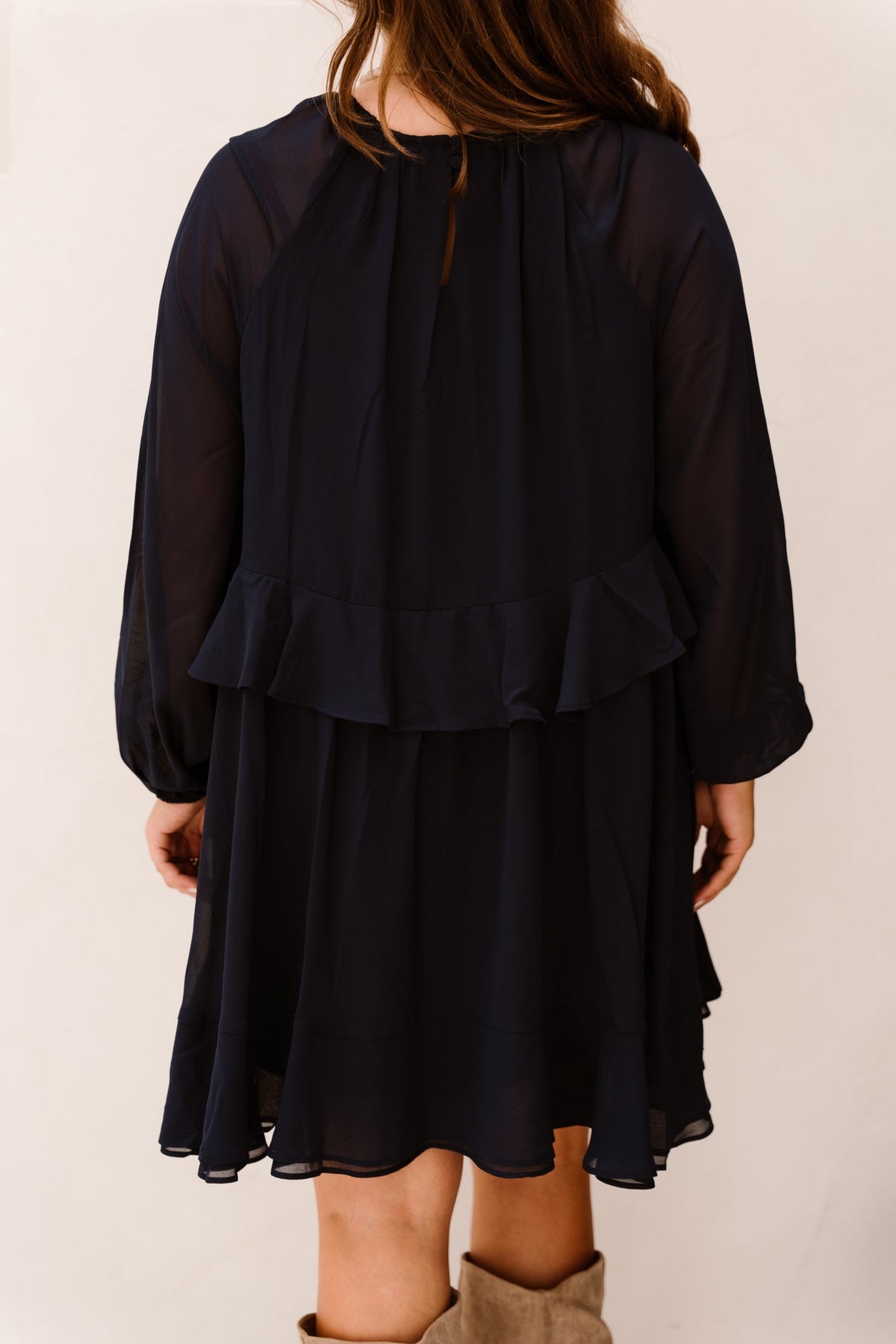 Yasmilva LS Dress Navy - Bij Keesje - Y.A.S - jurk