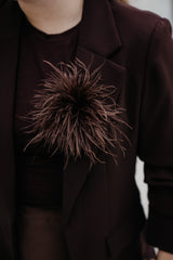 Plum Broche bruin