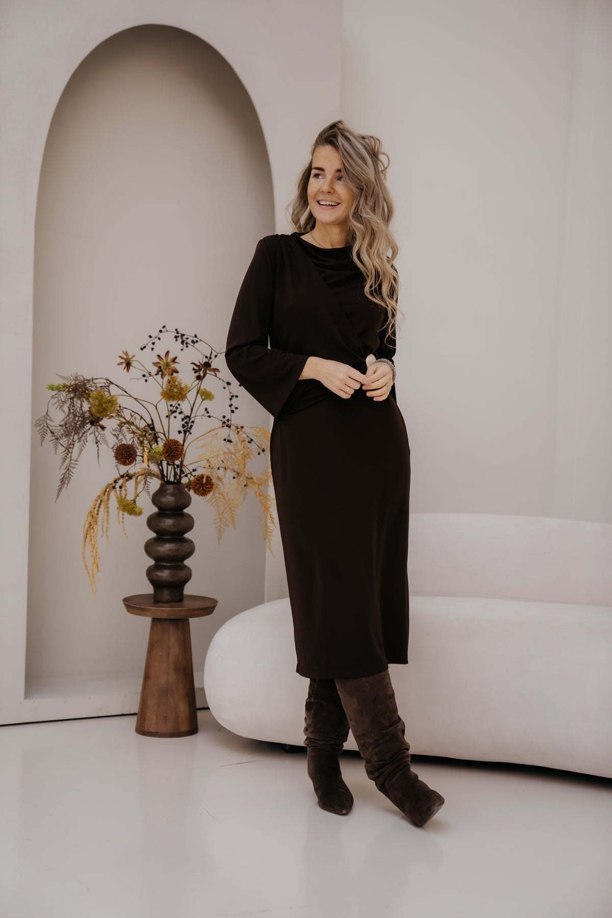 Los Angeles dress choco