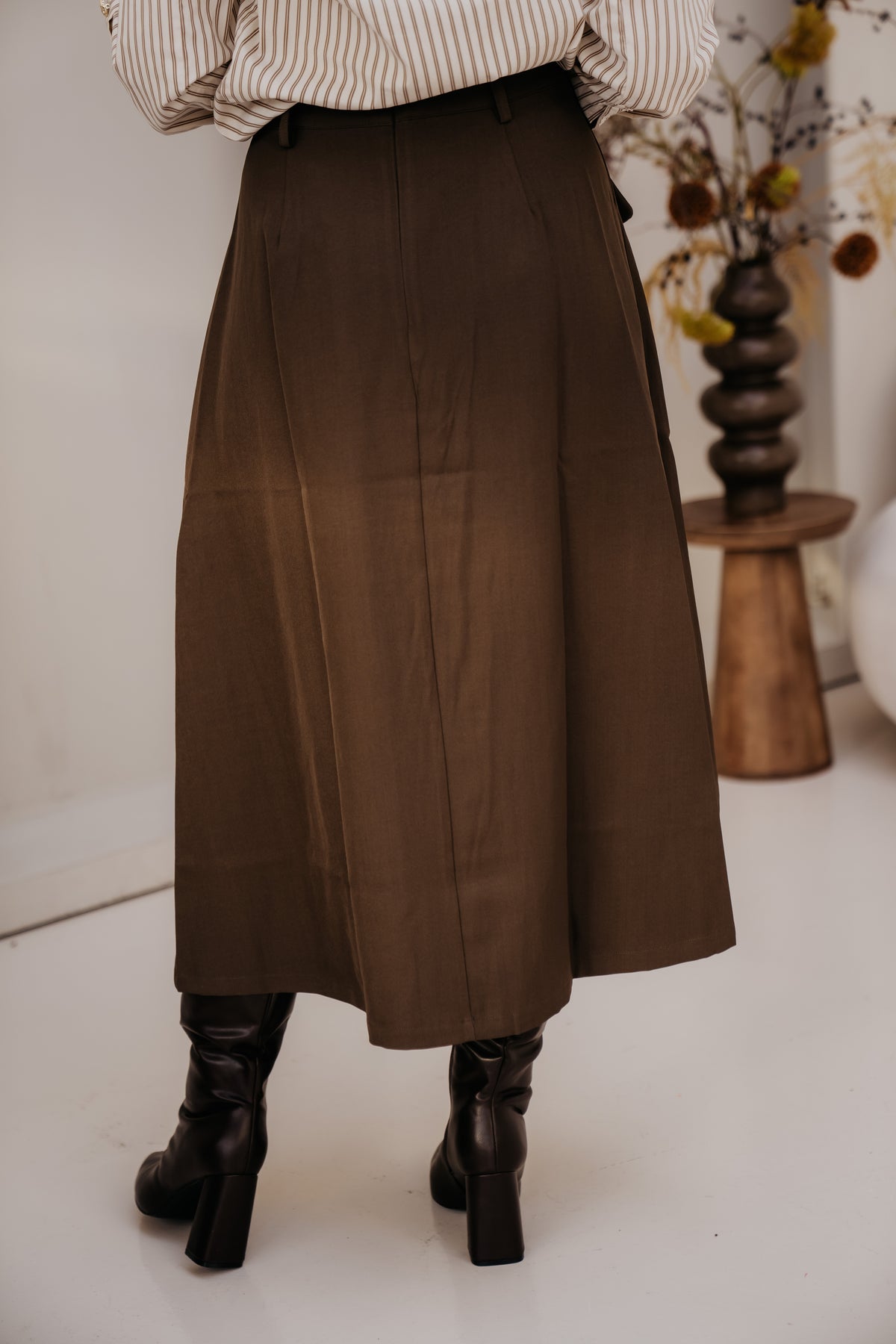 LunaCC long skirt Dusty Army