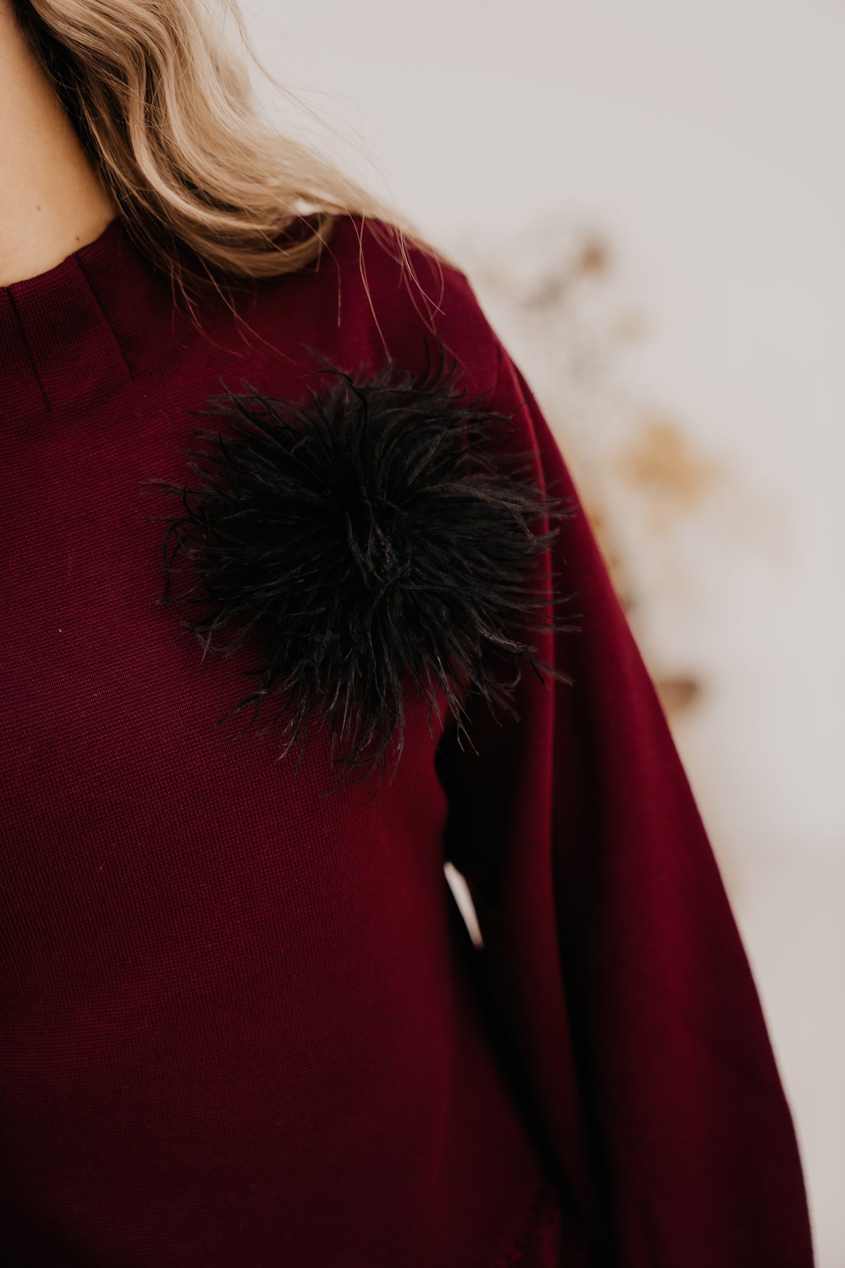 Plum Broche Black
