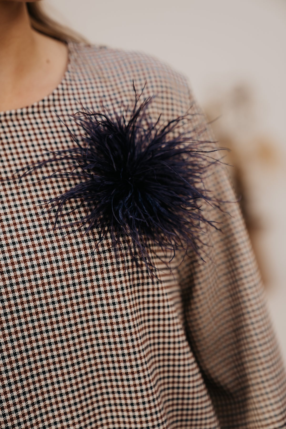 Plum Broche Darkblue