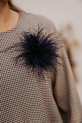 Plum Broche Darkblue