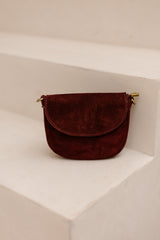 Tas Sevilla suede bordeaux