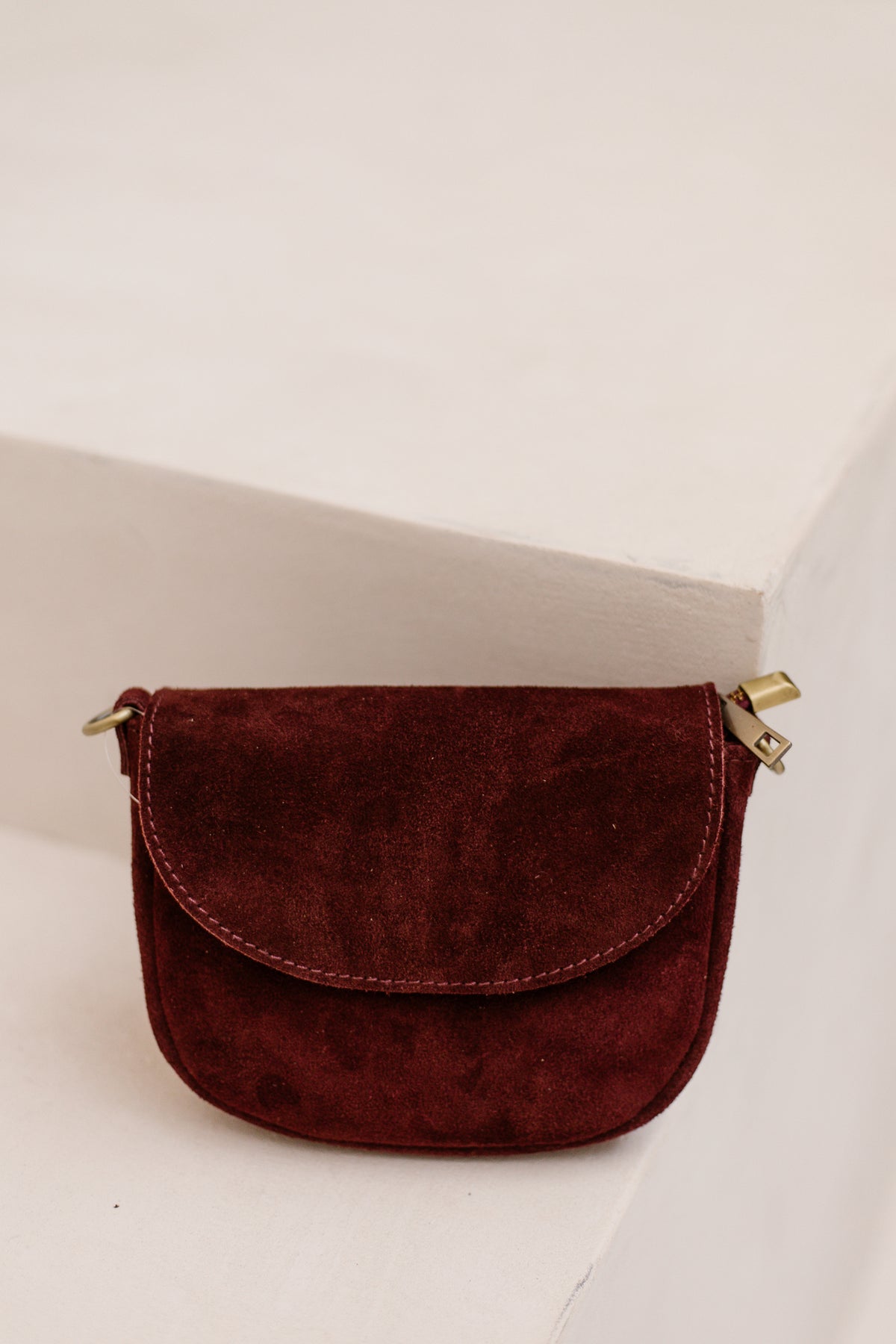 Tas Sevilla suede bordeaux