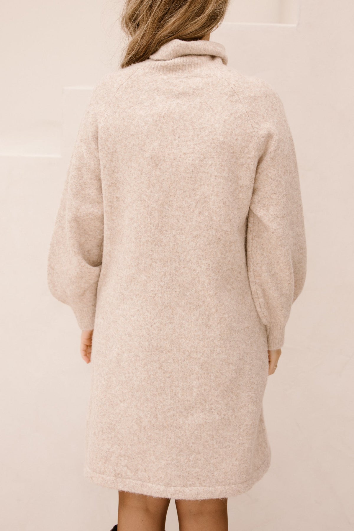 Adora sweater dress beige - Bij Keesje - Bij Keesje