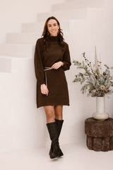 Adora Strickkleid braun