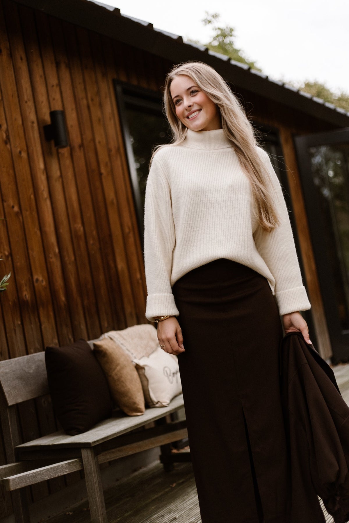 Agatha Skirt Dark Brown - Bij Keesje - Bij Keesje The Label - Rok