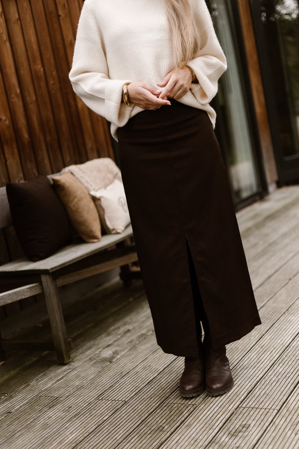 Agatha Skirt Dark Brown - Bij Keesje - Bij Keesje The Label - Rok