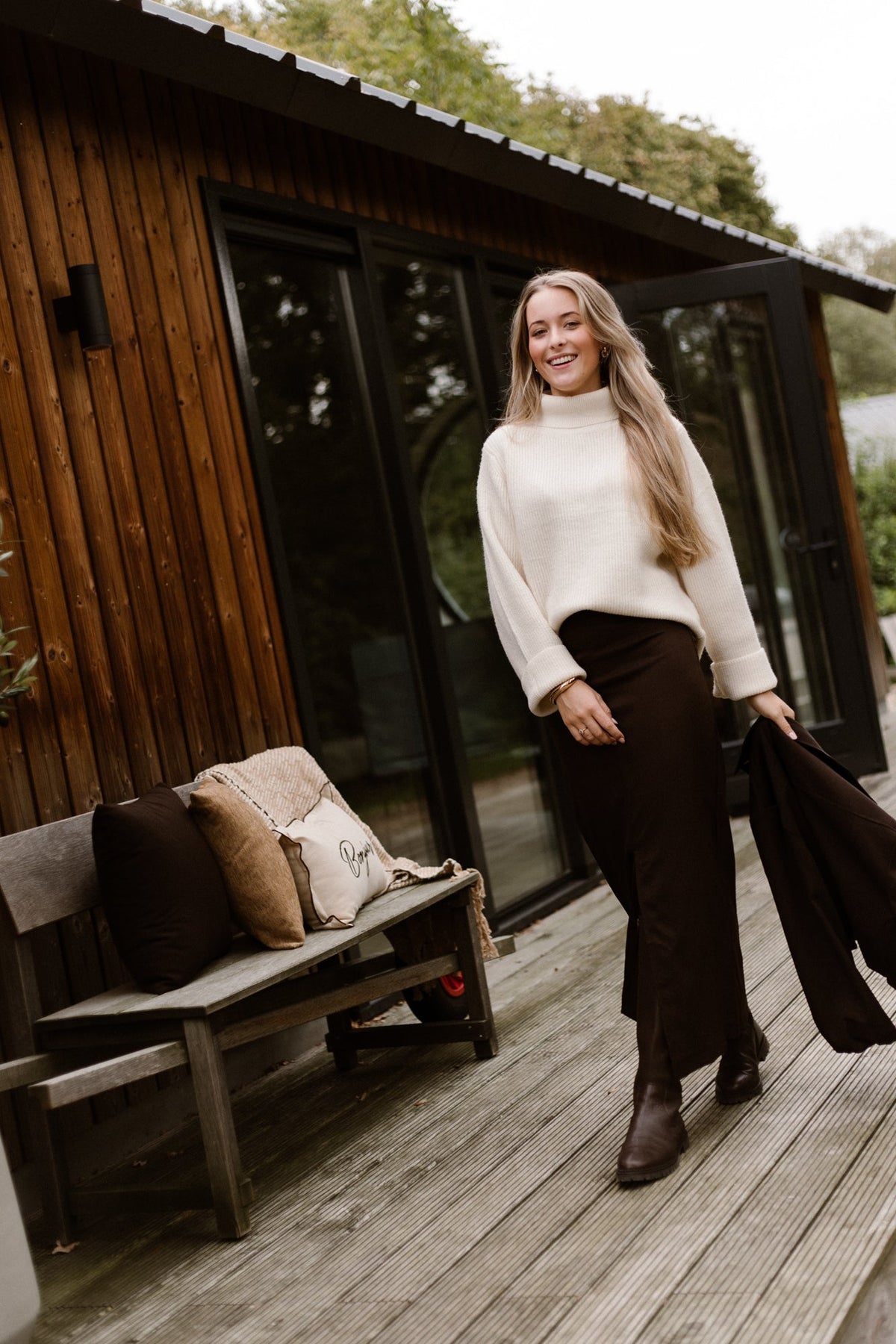 Agatha Skirt Dark Brown - Bij Keesje - Bij Keesje The Label - Rok