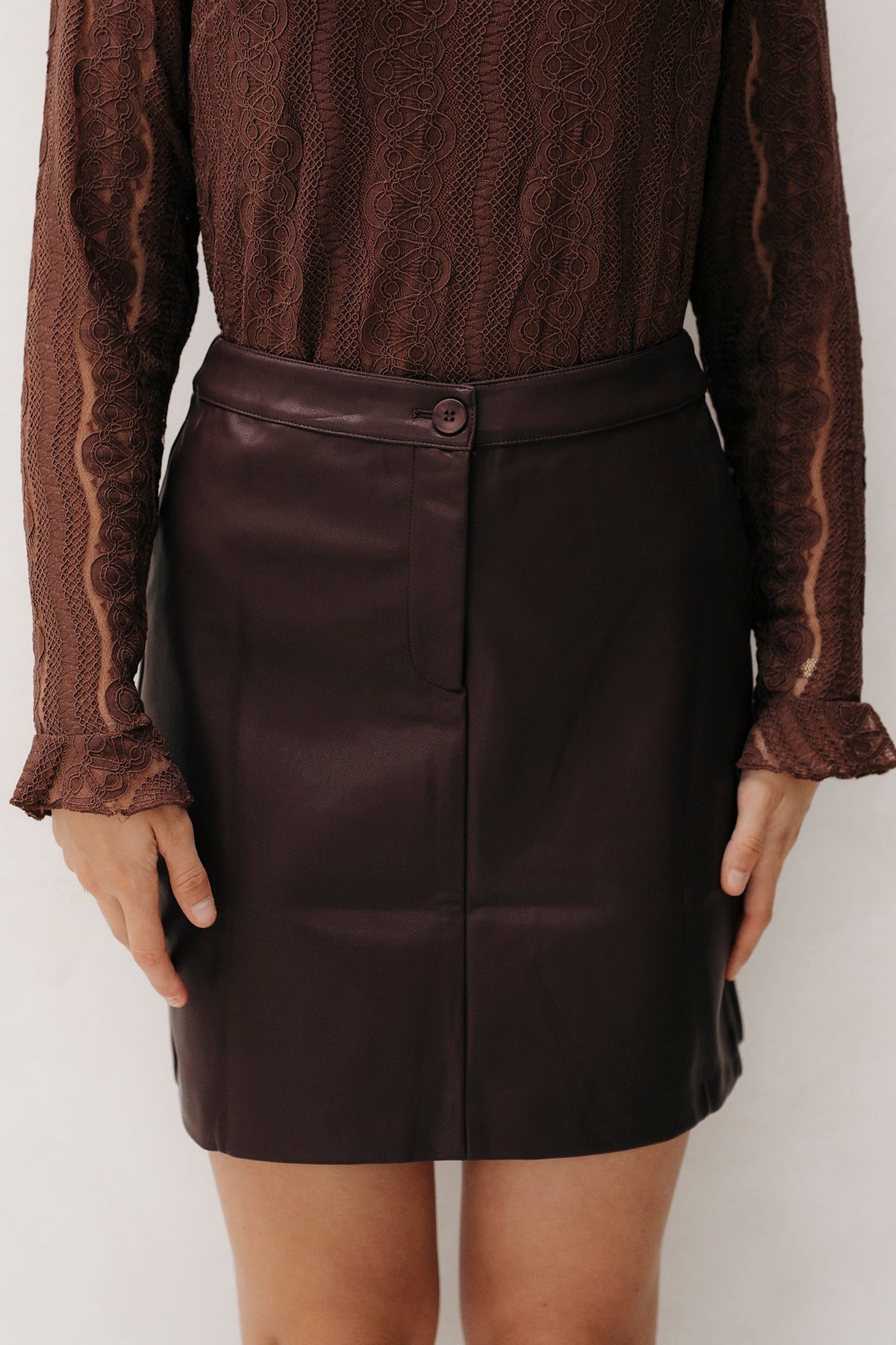 Alana Skirt Aubergine - Bij Keesje - YDENCE - Rok