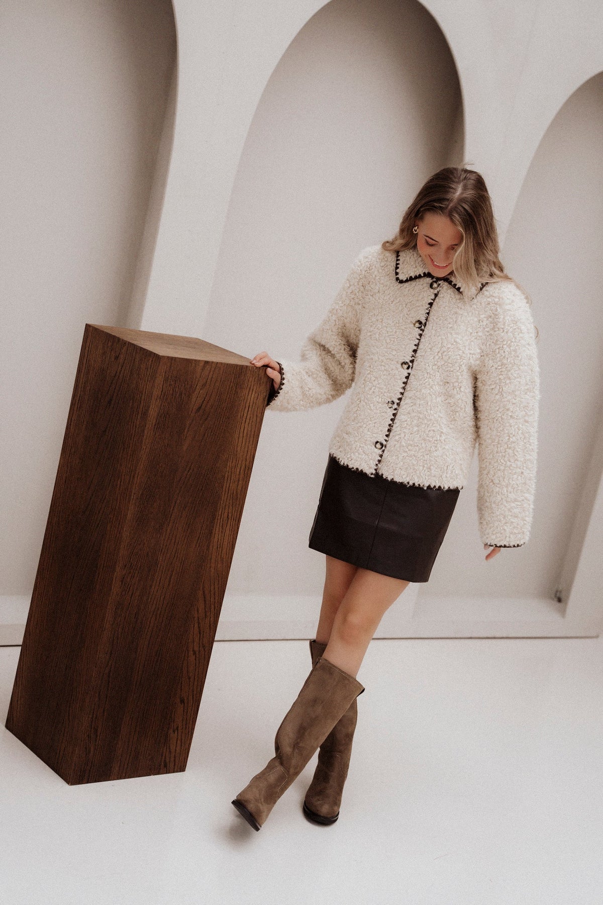 Alana Skirt Dark Brown - Bij Keesje - YDENCE - Rok