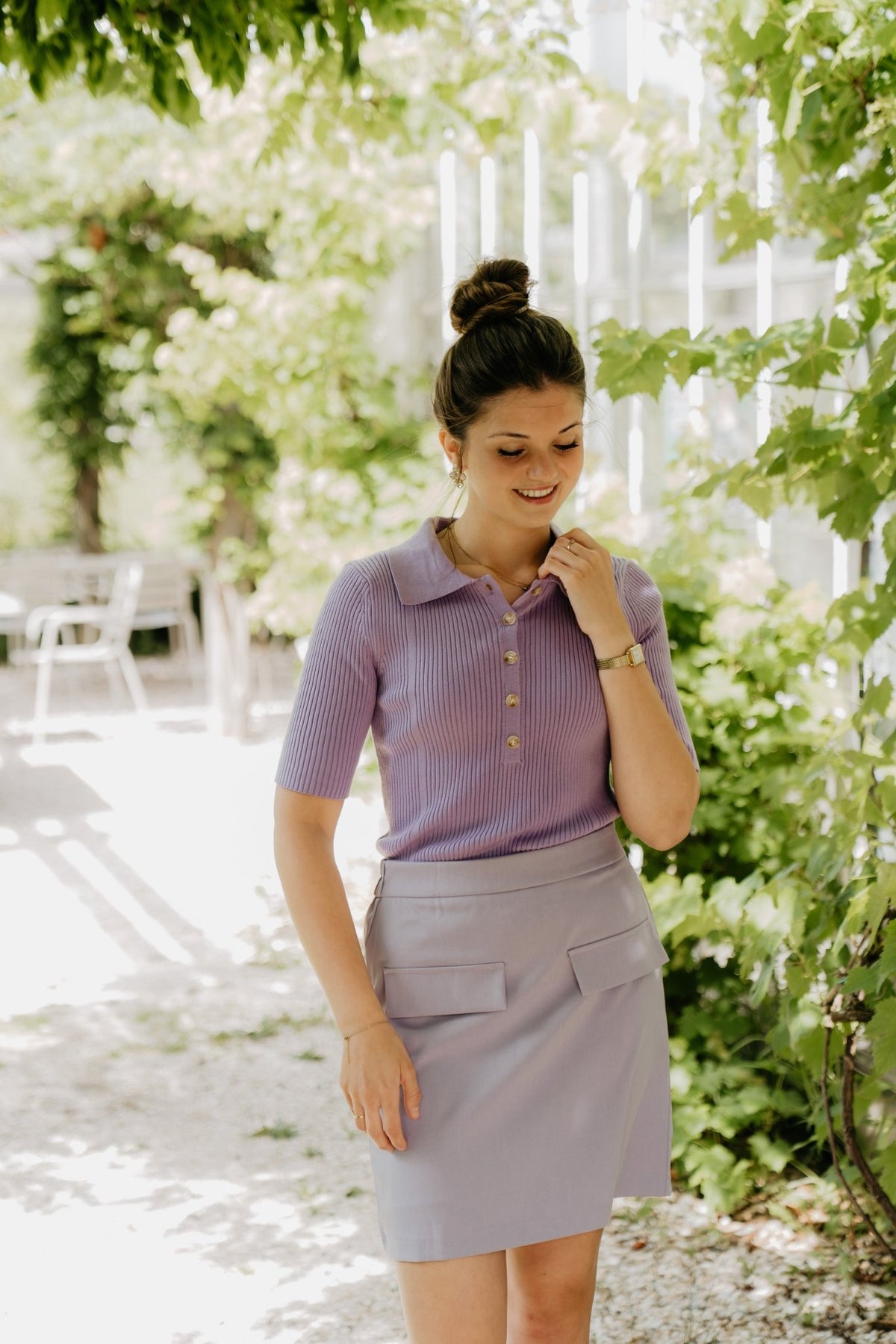 Anne Top Lilac - Bij Keesje - Bij Keesje The Label - Top
