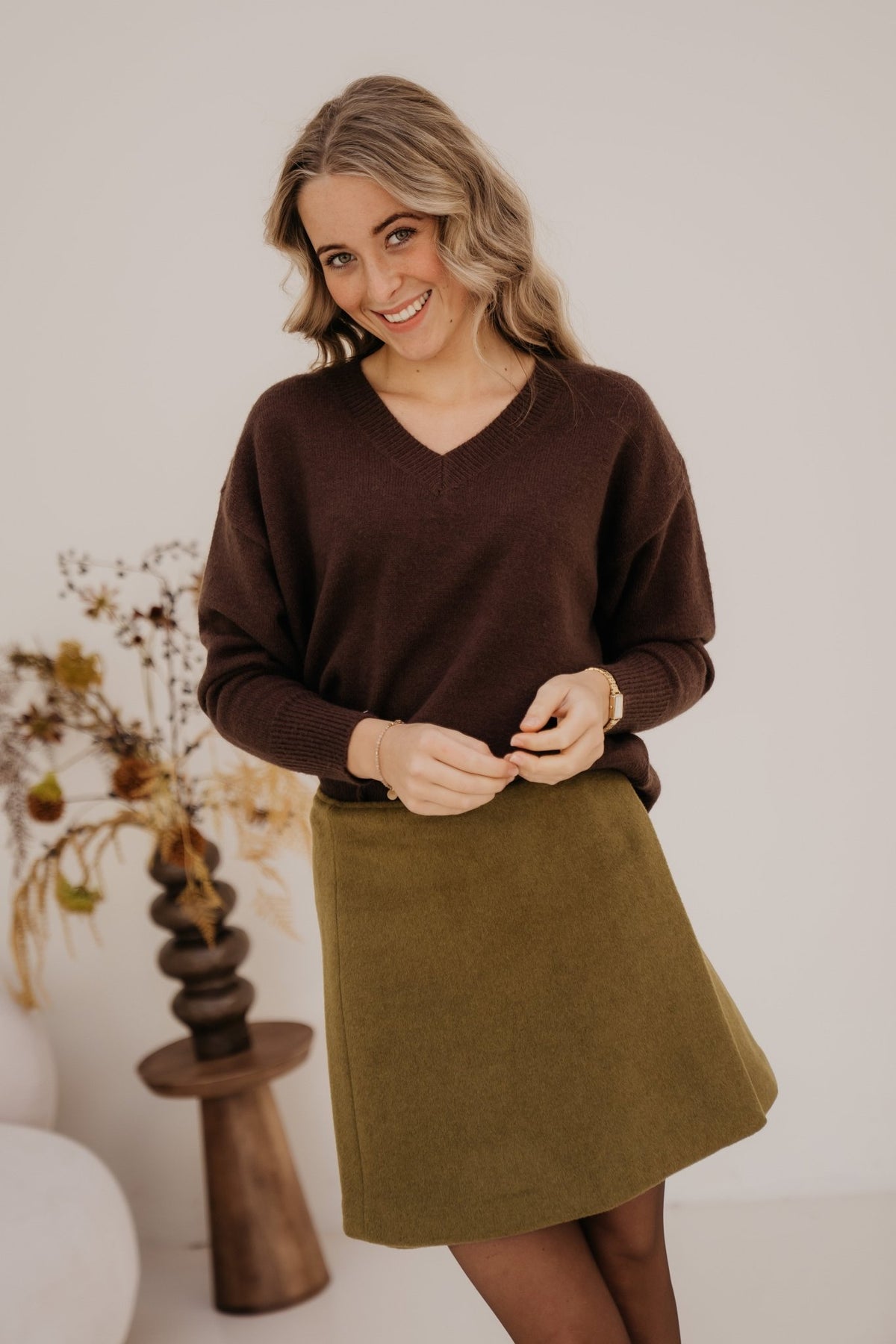 Ashanta trui bruin - Bij Keesje - Bij Keesje - Trui