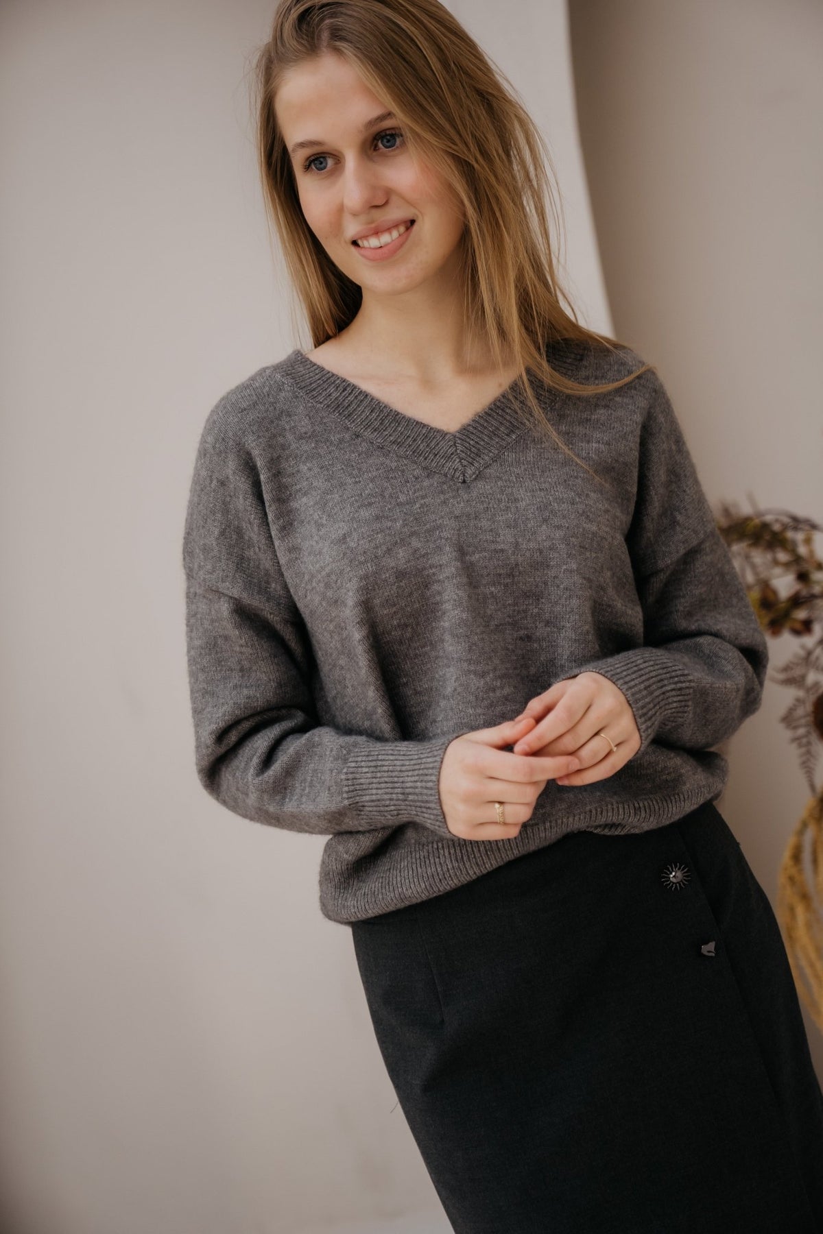 Ashanta trui grijs - Bij Keesje - Bij Keesje - Trui
