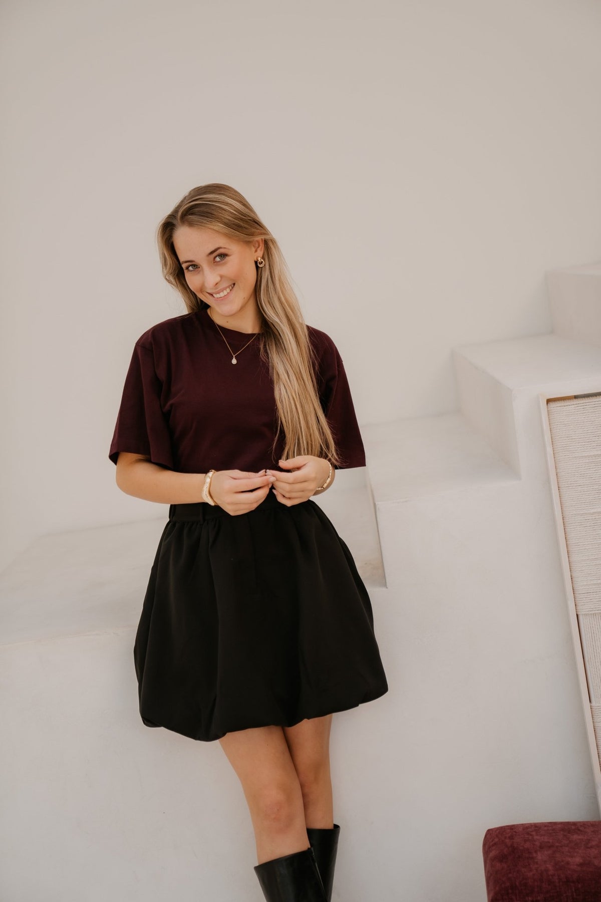 Balloon skirt black - Bij Keesje - Bij Keesje - Rok