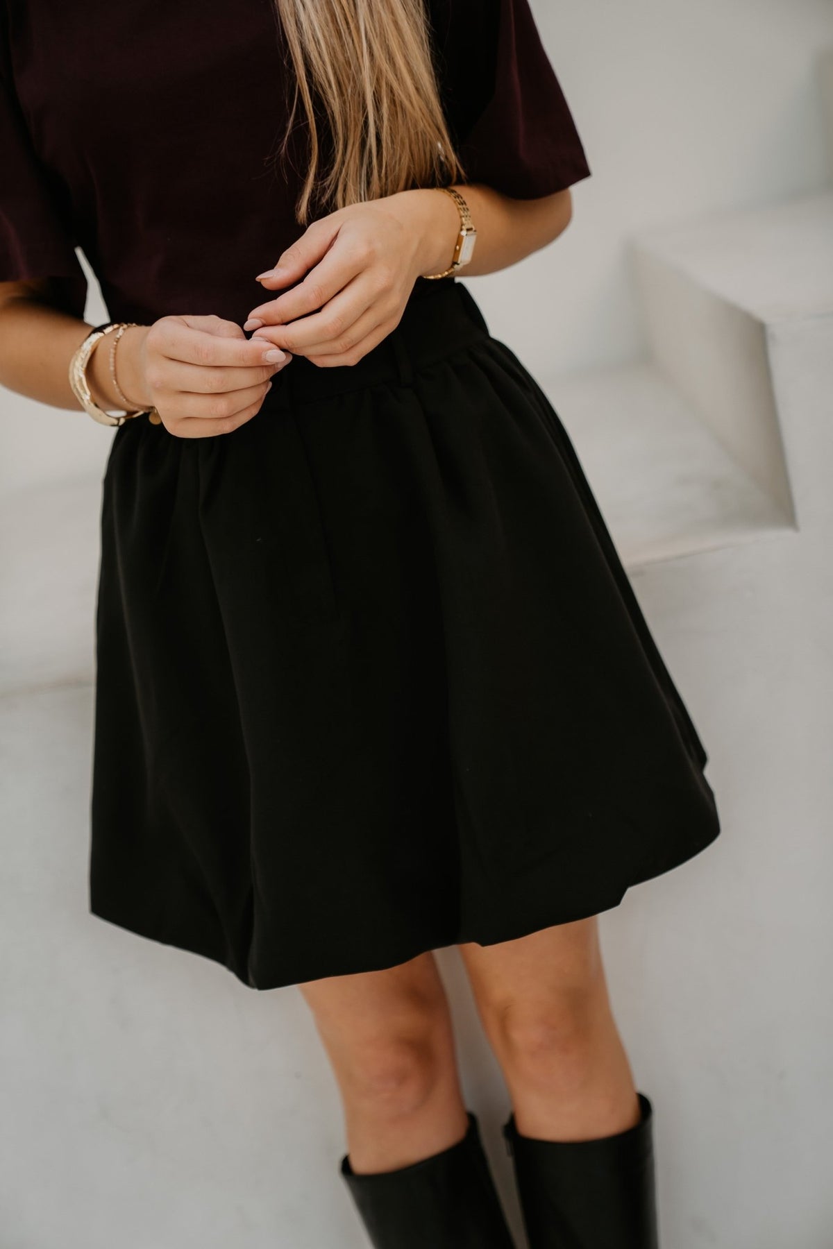 Balloon skirt black - Bij Keesje - Bij Keesje - Rok